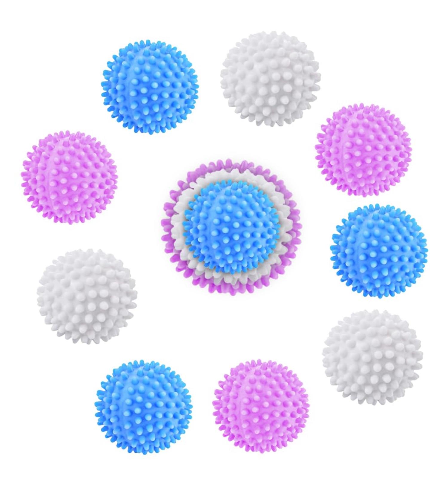 LOMUG Pack of 12 Dryer Balls Wash Balls for Down Jackets Dryer Ball Washing Ball for Washing Machine Reusable Dryer Balls Tumble Dryer Ball for Home Clothing Cleaning - Buy Online on GoSupps.com