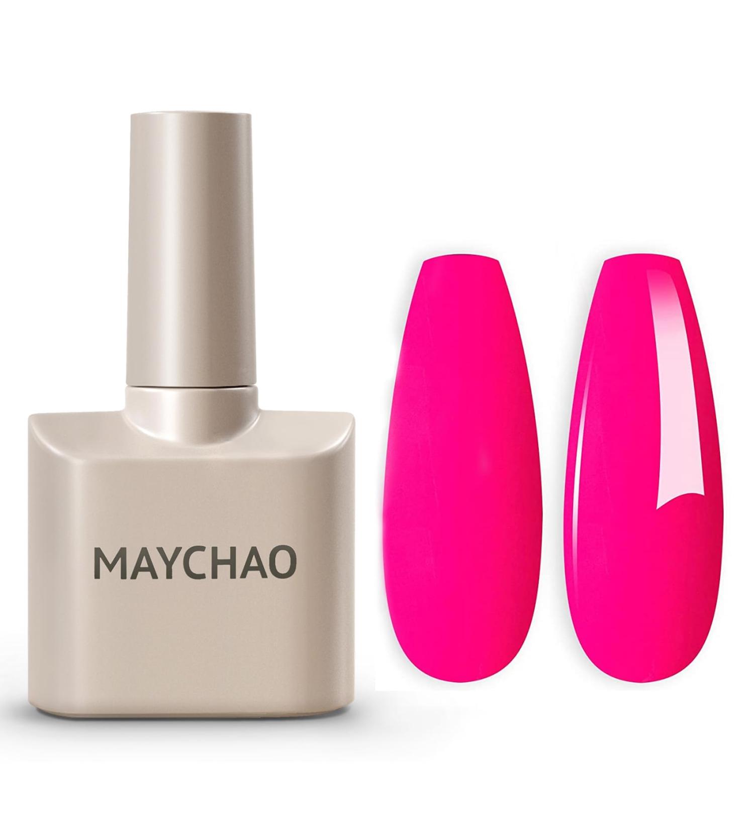 MAYCHAO Pink Gel Nail Polish 1Pc Hot Pink Gel Nail Polish 15ML Pink Gel Polish Soak Off UV LED Nail Polish Nail Art Starter Manicure Salon DIY at Home 0.5 OZ - Buy Online on GoSupps.com