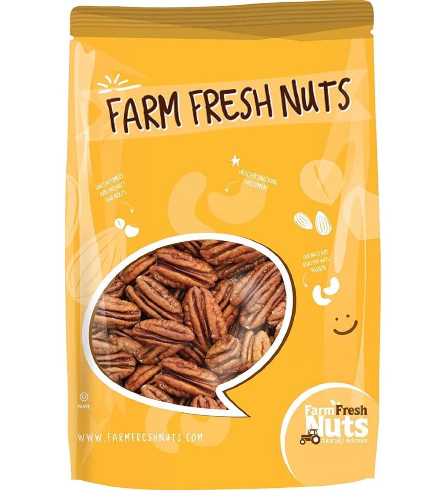 Fresh Georgia Pecans (3 lbs.) - Unsalted & Handpicked - Vegan & Keto Friendly - Buy Online on GoSupps.com