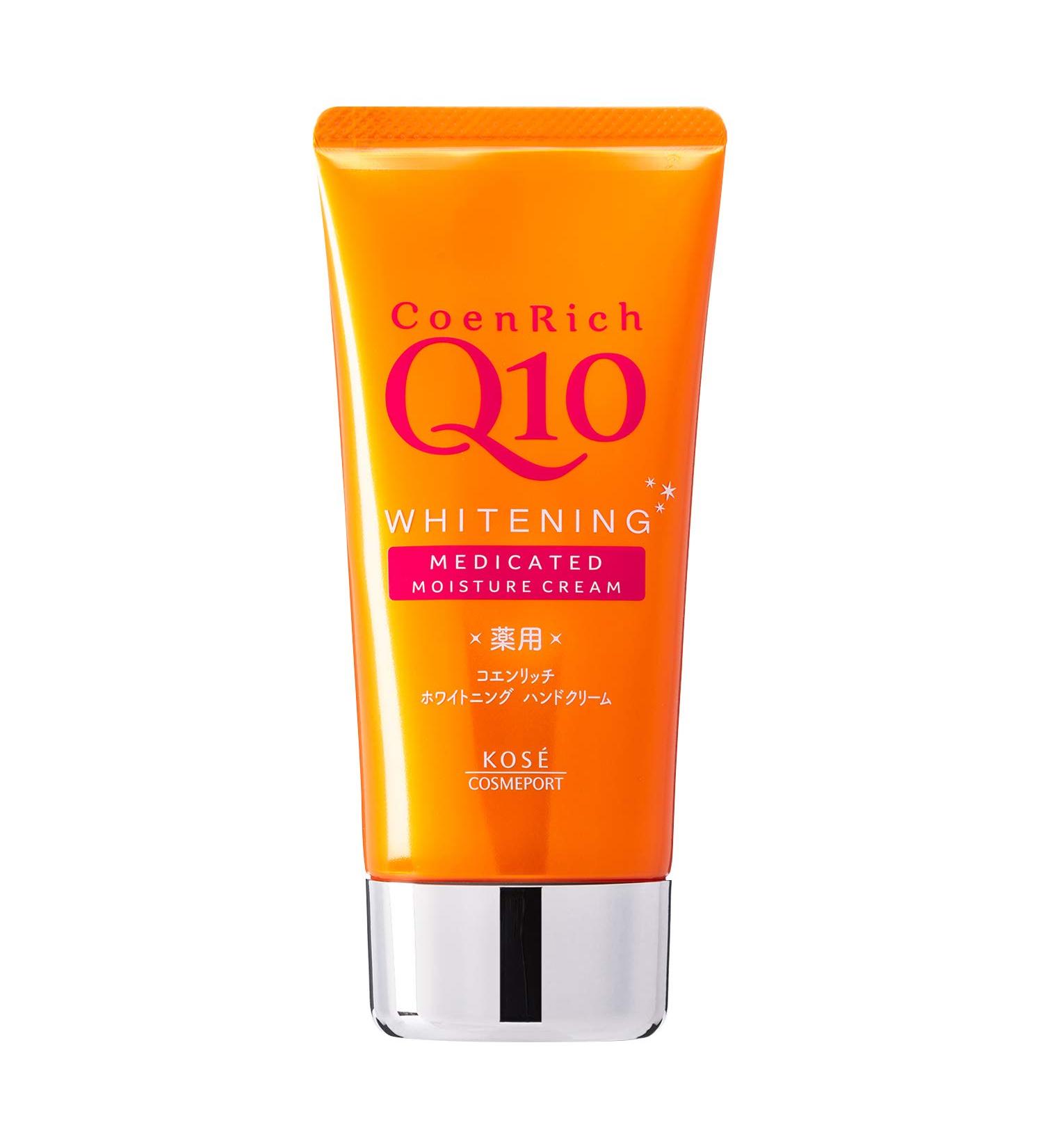 Kose Coen Rich Q10 White Hand Cream 80g - Japanese Import | Hydrating & Rejuvenating Hand Care for All Skin Types - Buy Online on GoSupps.com