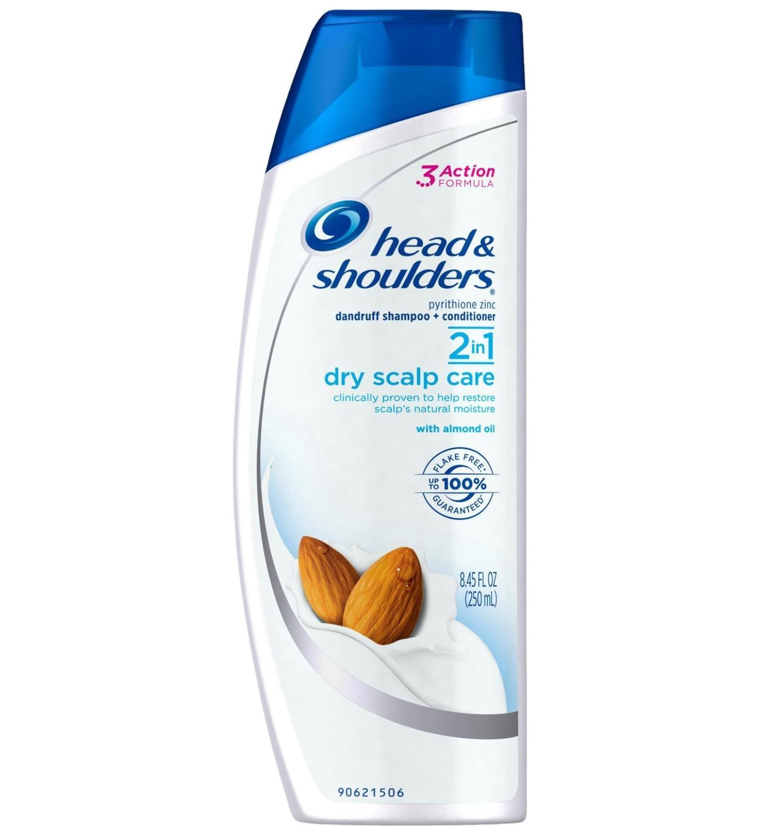 Head & Shoulders Dry Scalp Care 2-in-1 Dandruff Shampoo + Conditioner with Almond Oil - 8.45 oz | International Shipping Available - Buy Online on GoSupps.com