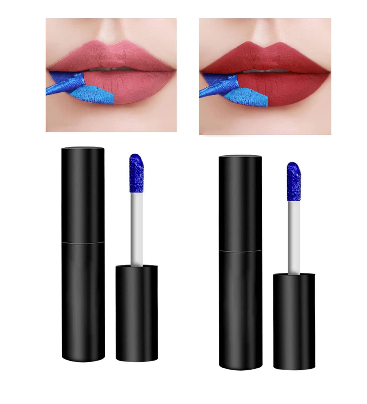 2PC Peel Off Lip Gloss Set | Long Lasting Lip Tint & Stain | Waterproof Lipstick for Women & Girls 01&03 - Buy Online on GoSupps.com