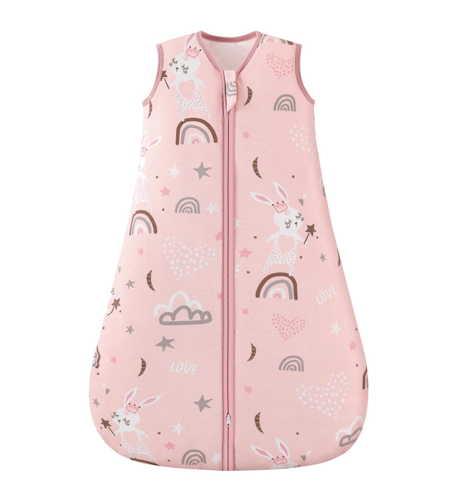 Looxii Baby Sleeping Bag 2.5 TOG 100% Cotton Soft Newborn Sleepsack - Pink 12-18 Months - Buy Online on GoSupps.com