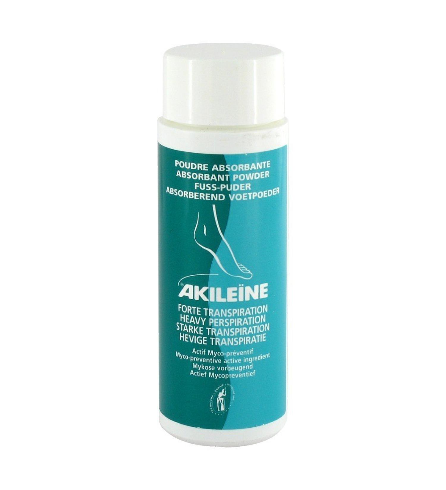 Akile ne Akileine Green Foot and Shoe Powder 75g Instant Dry Action Deodorant Refreshing with Lavender Infusion 75g