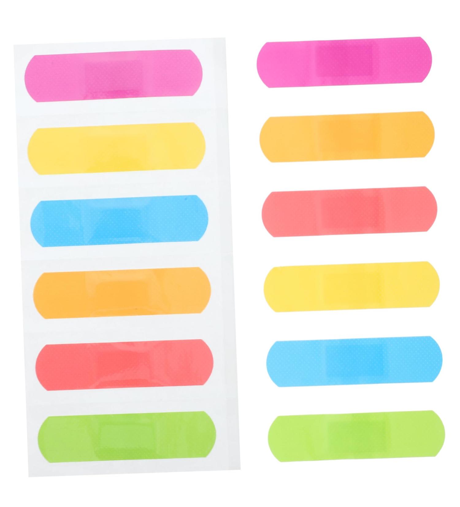 Toddmomy 60pcs Colorful Cartoon Wound Care Stickers | Cute & Playful Patches for Kids | 17.6x8cm - Buy Online on GoSupps.com