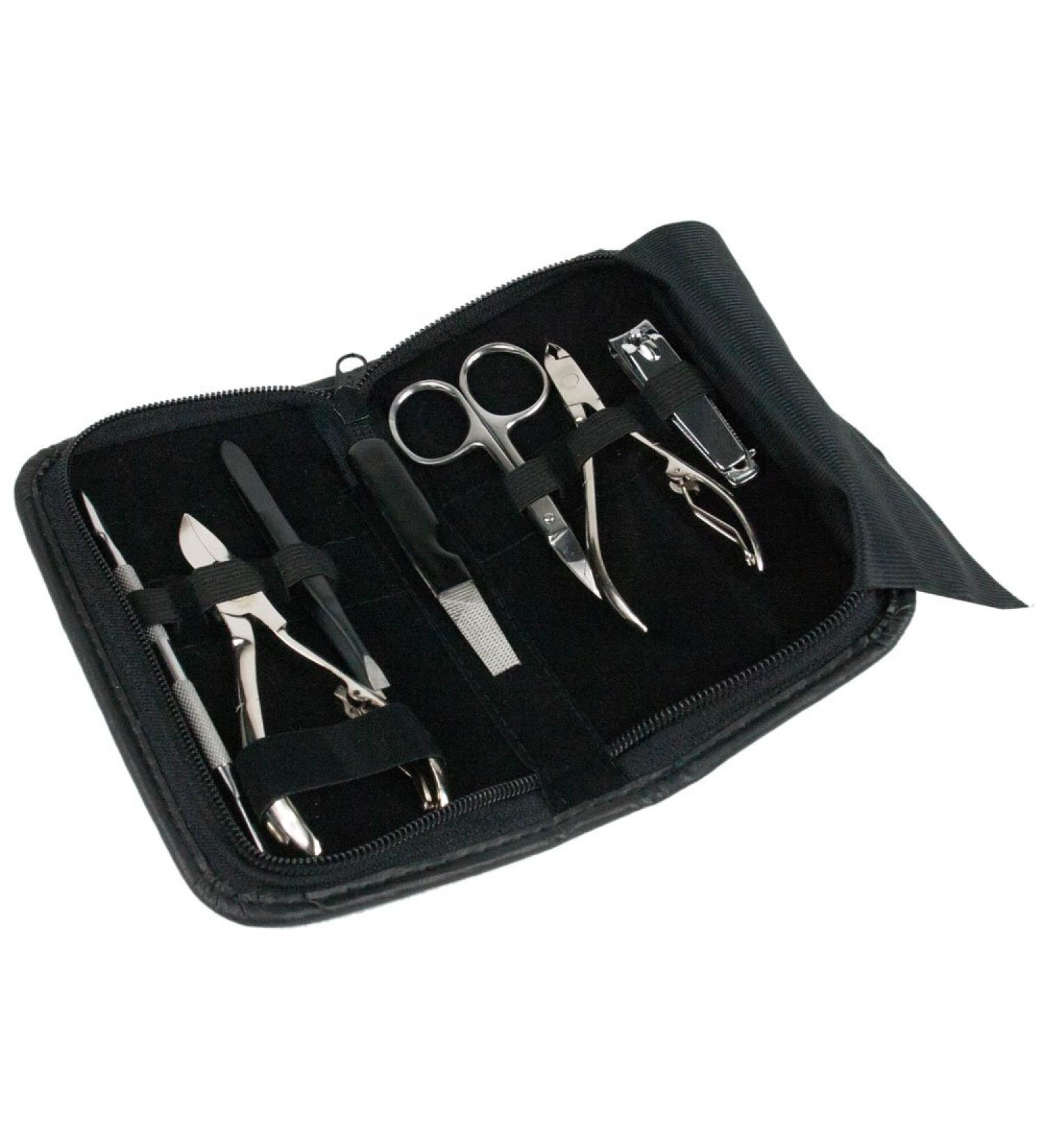 Awans Professional Manicure Pedicure Stainless Steel Set Silver