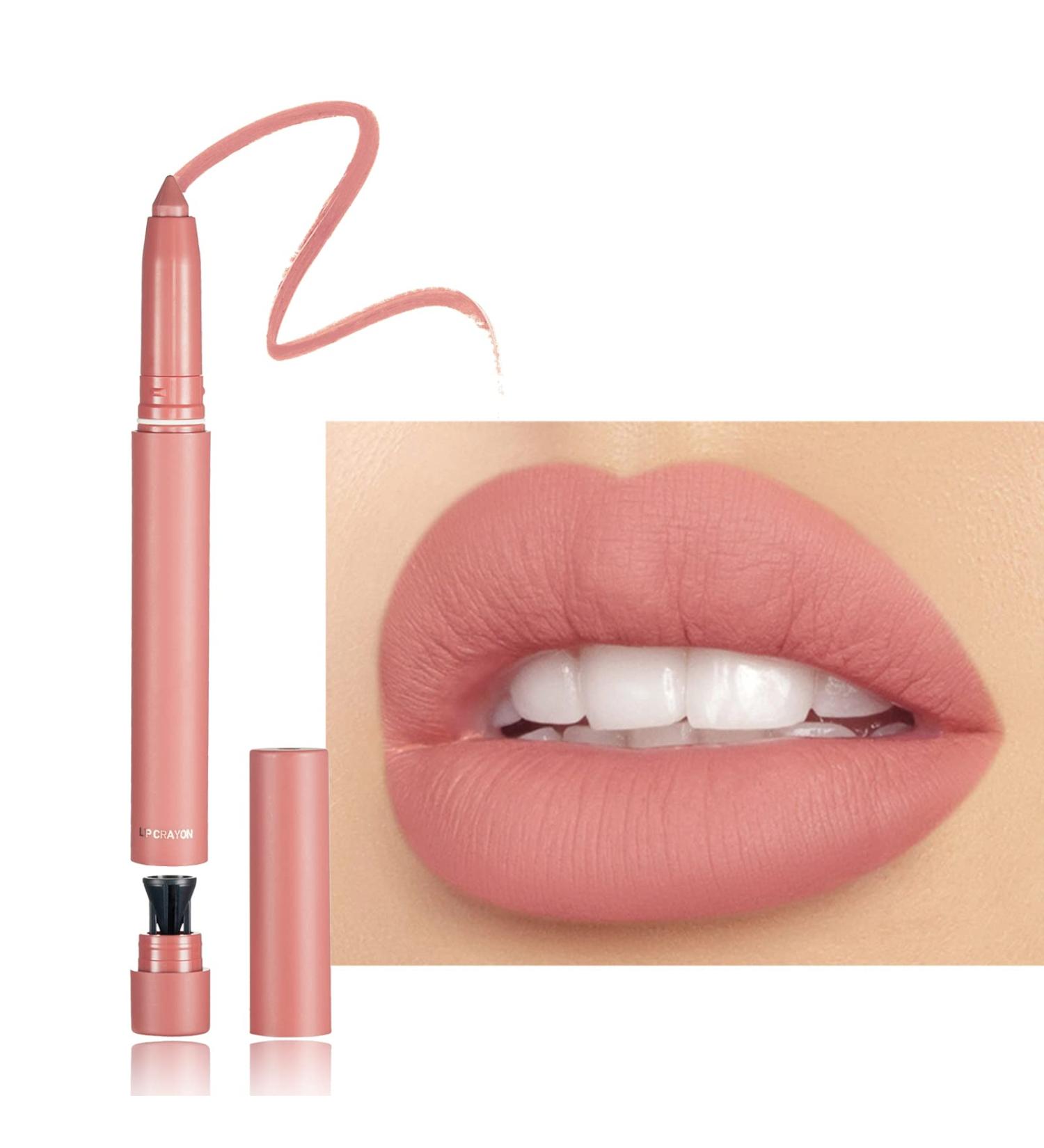 Lip Liner Creamy- Lip Liner Pencil Lip Liner with Sharppens -Vegan Cruelty Free-Matte Lip Liner Smooth and Soft - Precise And Define -Easy to Use liner (02# Peach) - Buy Online on GoSupps.com