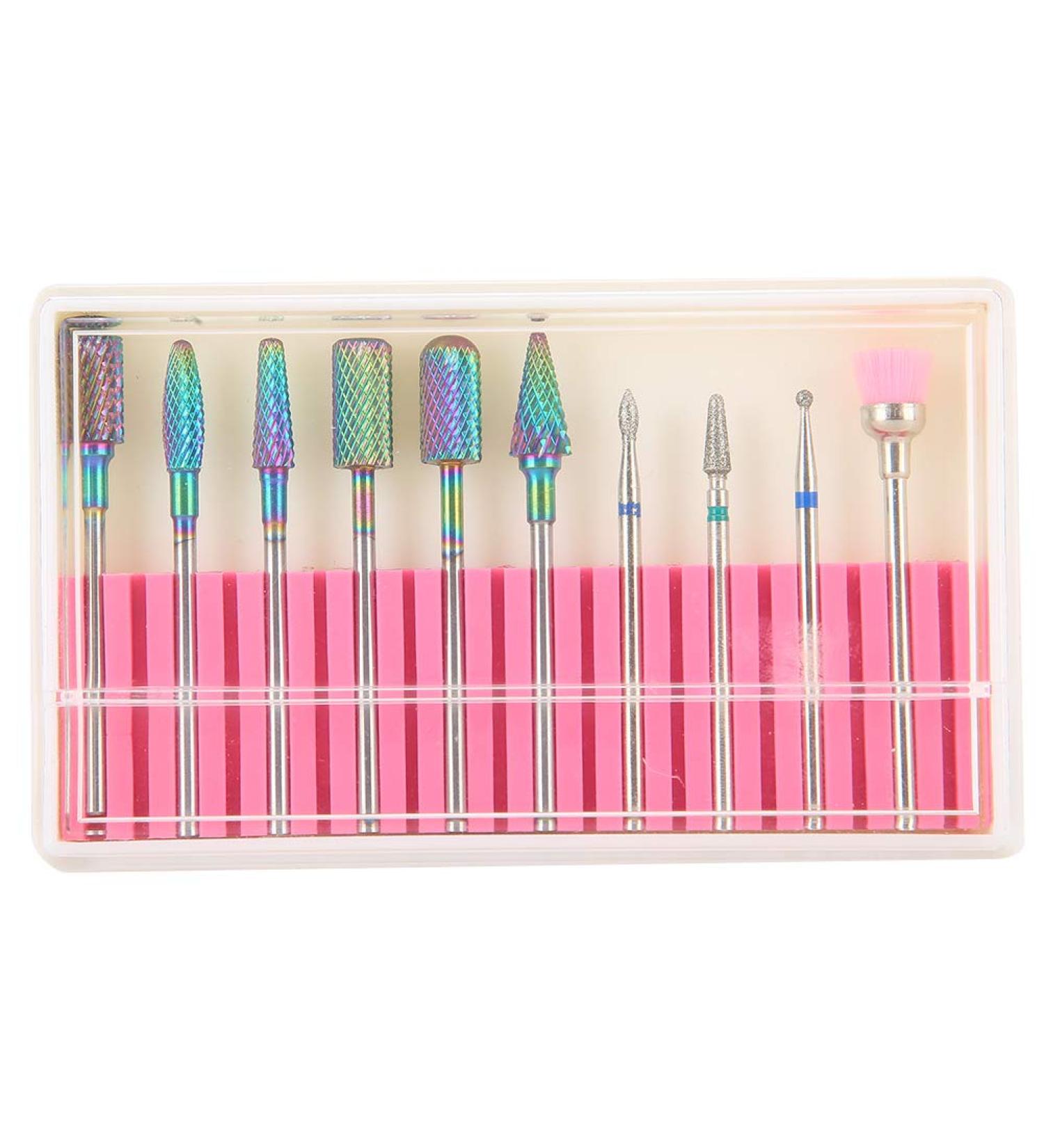 Alloy Nail Polishing Head Set - 10Pcs Nail Art Grinding Bits for Dead Skin Removal & Polishing | International Shipping Available - Buy Online on GoSupps.com