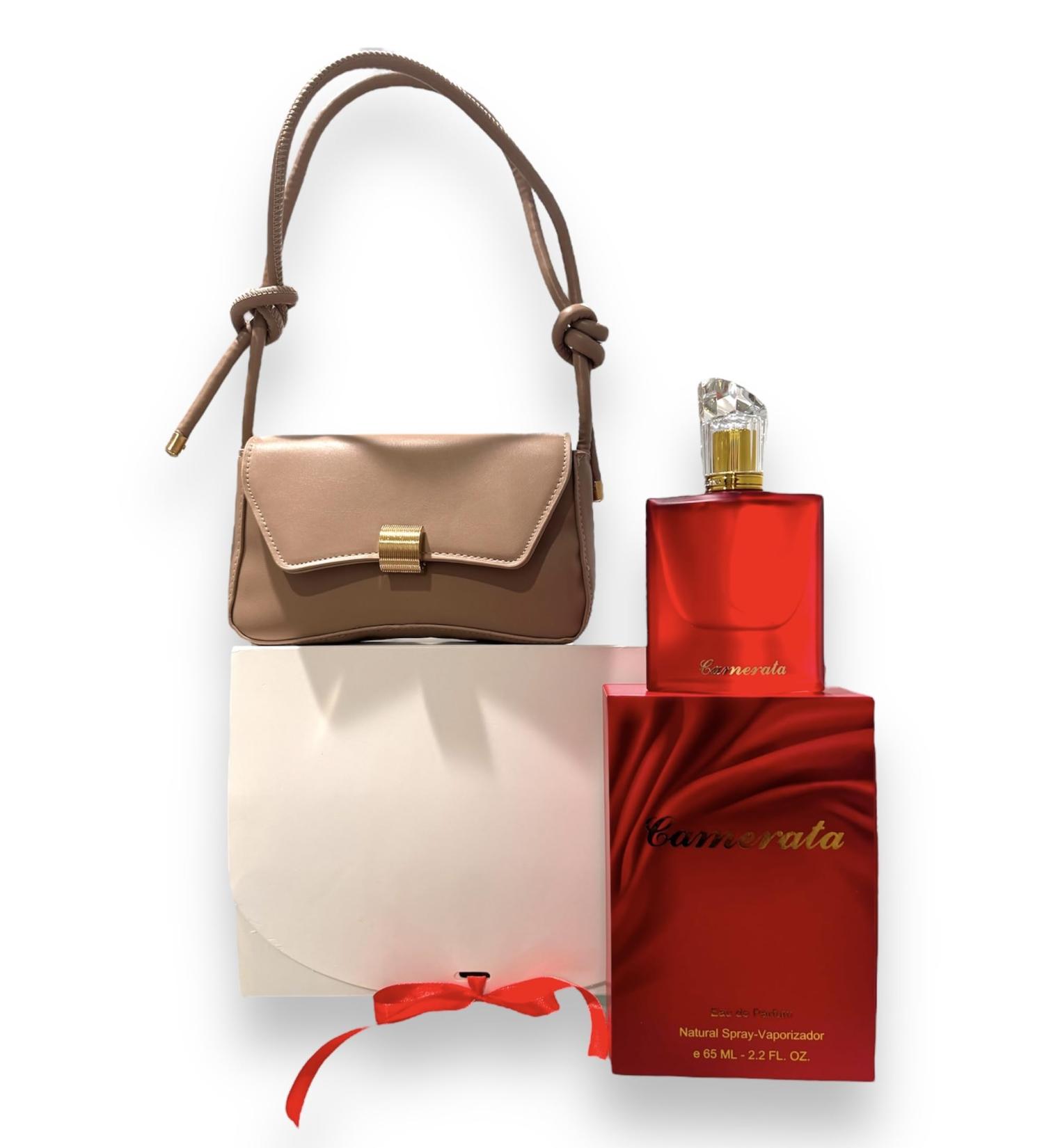 CAMERATA D'LUJO ESTUCHE DE REGALO (PERFUME+CARTERA) (Cartera Nude/Nude Purse) Cartera Nude / Nude Purse