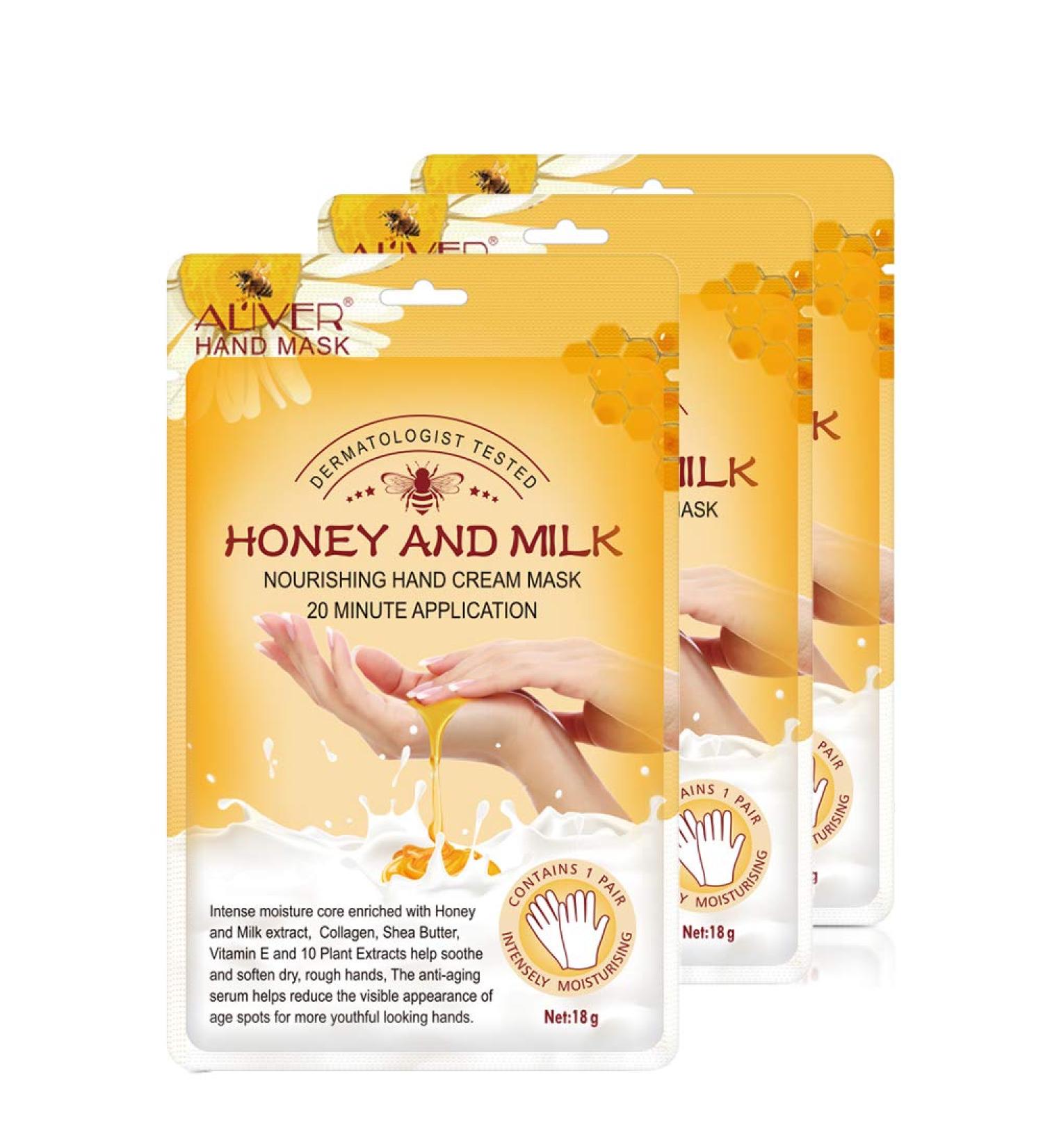Hand Mask Moisturizing Gloves 3 Pack Hand Mask Spa Gloves Moisture Enhancing Gloves for Dry Hands Repair Rough Damage Skin for Women & Men - Buy Online on GoSupps.com