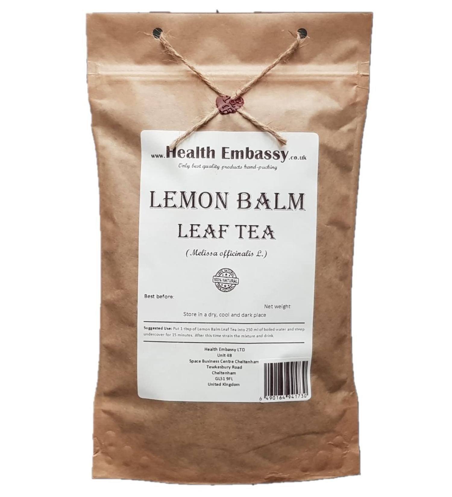 Health Embassy Lemon Balm Leaf Tea | Melissa Officinalis L | Lemon Balm Leaf (50g) - Buy Online on GoSupps.com