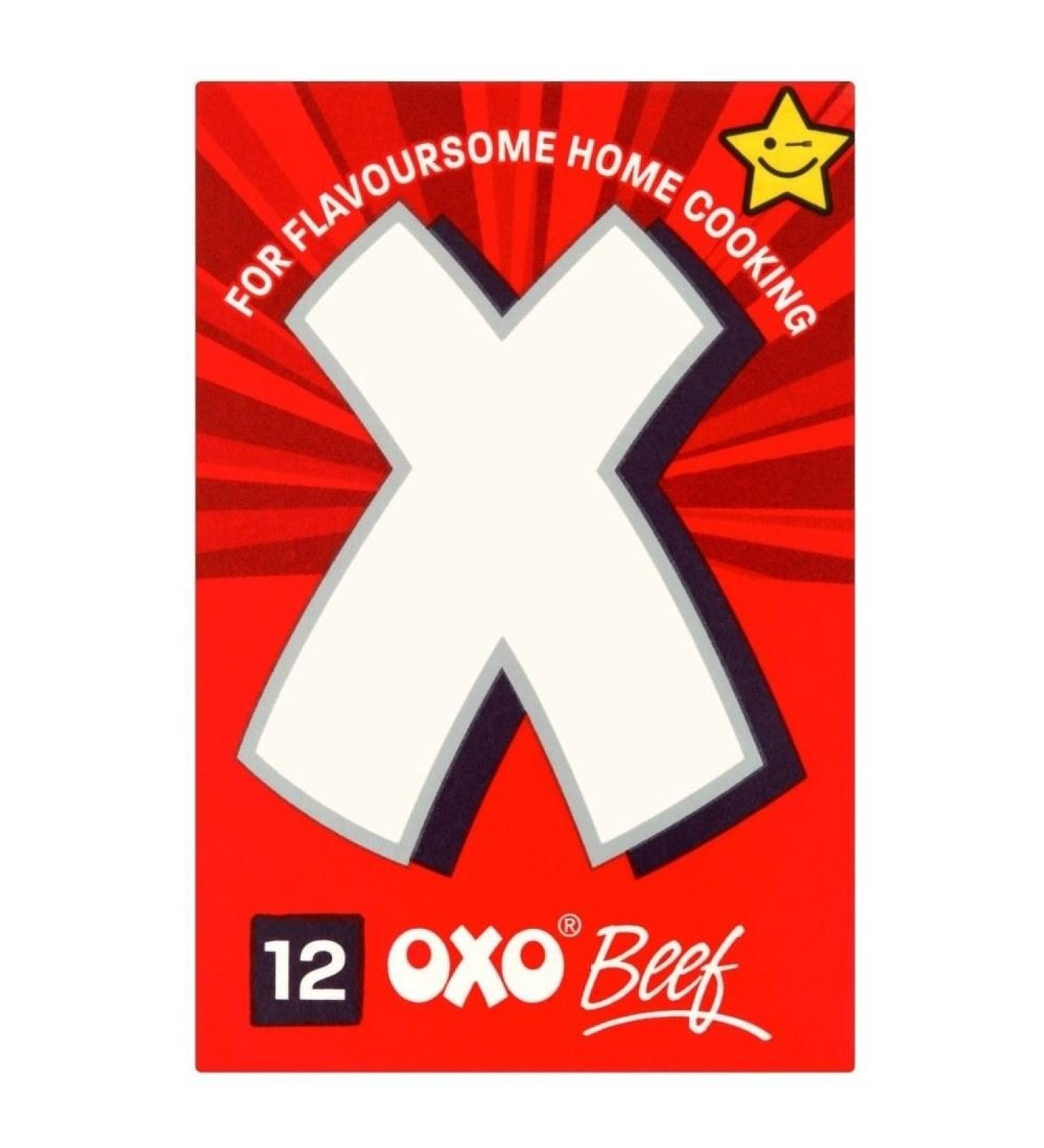 OXO Stock Cubes Beef (12x6g) - Pack of 2