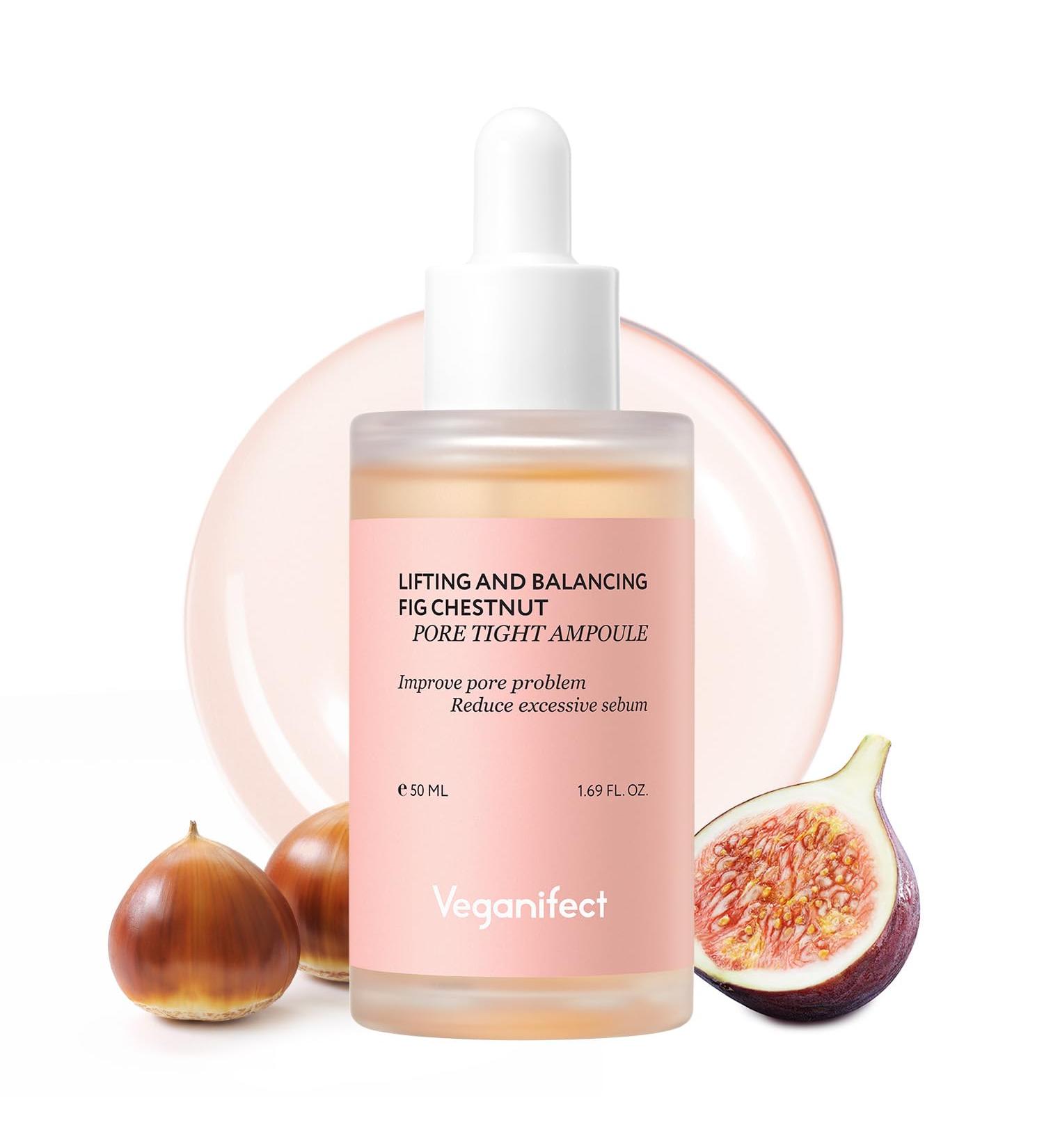 Lifting & Balancing Fig Chestnut Serum | Vegan Pore Tightening Niacinamide for Sensitive Skin - 1.69 Fl Oz - Buy Online on GoSupps.com