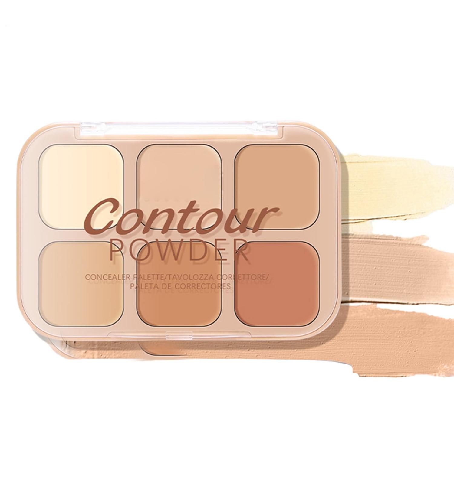  Ruwshuuk Makeup Artist Palette Concealer Palette Powder Facial Makeup Contouring Powder Palette | Delicate and Natural Beauty Supplies for Party Evening - Buy Online on GoSupps.com