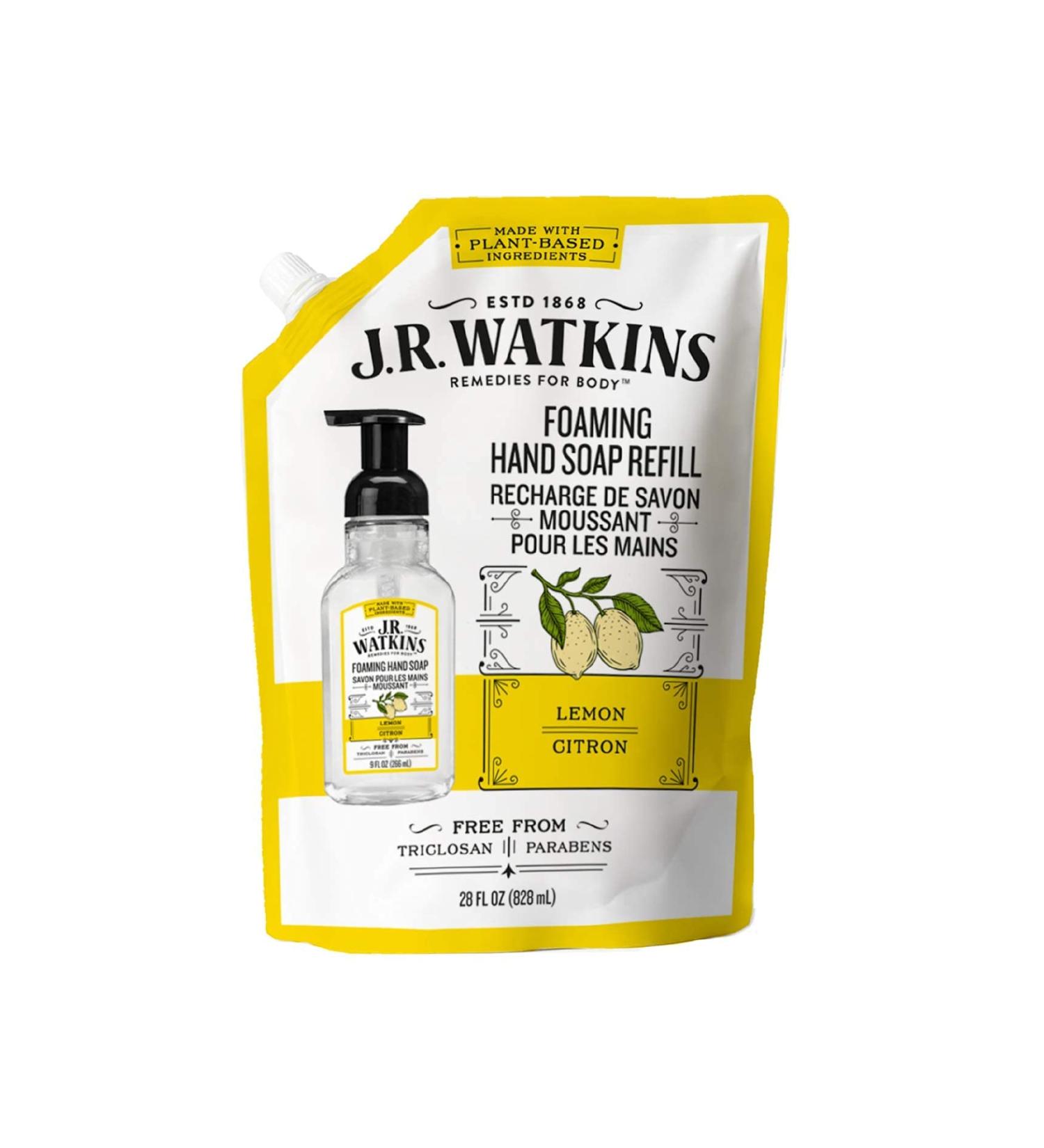 J.R. Watkins Liquid Foaming Hand Soap Lemon Refill  Pack of 1 - SET OF 3