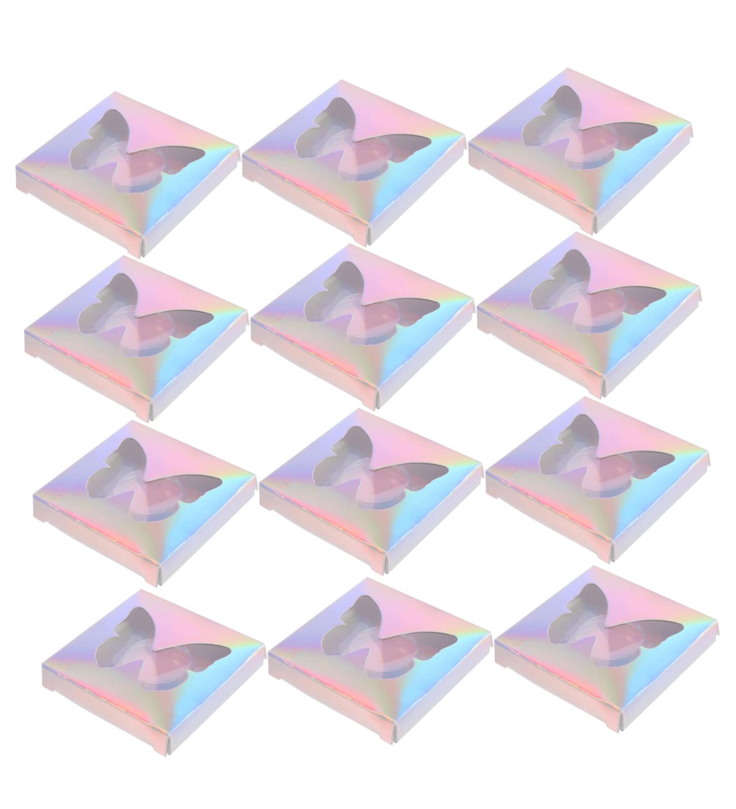 Buy Minkissy 30pcs Box Hollow Eyelash Box - Colorful Fake Eyelash Packaging Curler & Case for Delicate False Eyelashes - International Shipping Available - Buy Online on GoSupps.com