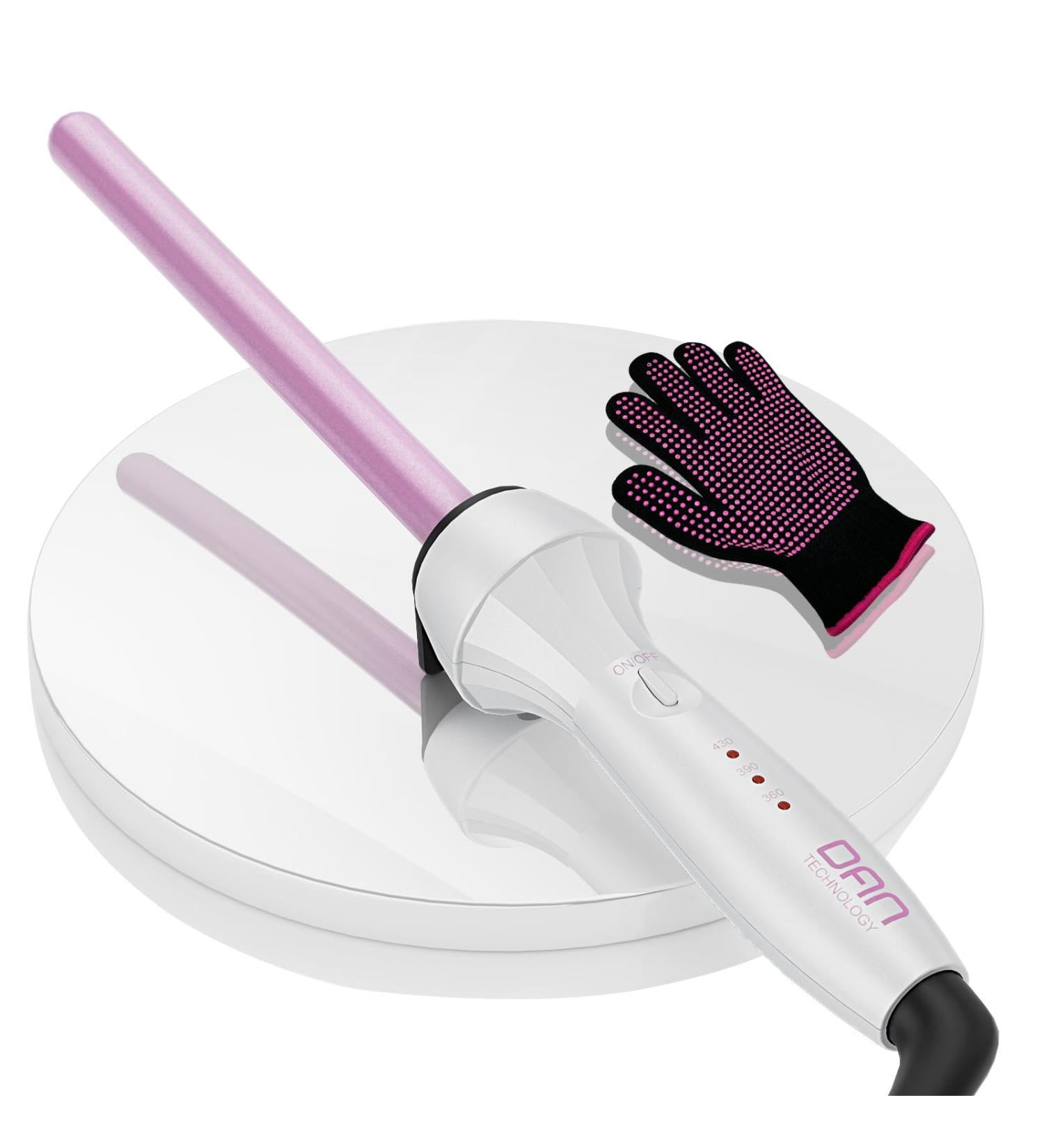 DAN Technology 1/2 Inch Curling Iron - Adjustable Temperature Tourmaline Ceramic Dual Voltage Hair Wand for International Use - 60 min Auto Shut Off - Buy Online on GoSupps.com