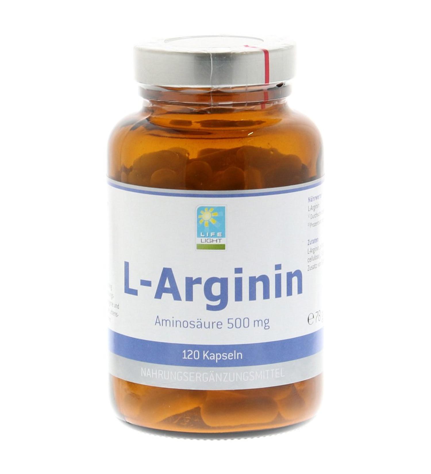 L-arginine 500 mg capsules