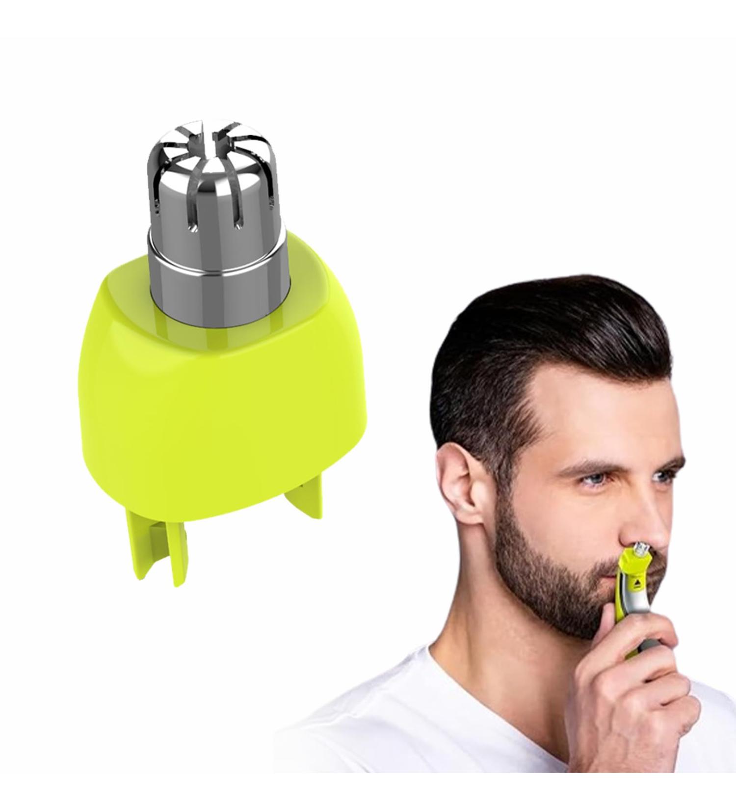 Nose Hair Replacement Heads Waterproof Dual Edge Blades Trimmer Trim Edge and Shave Interchangeable Attachments Pro Nose Hair Trimmer Shaver Gifts Easy Cleansing for Boyfriend Father - Buy Online on GoSupps.com