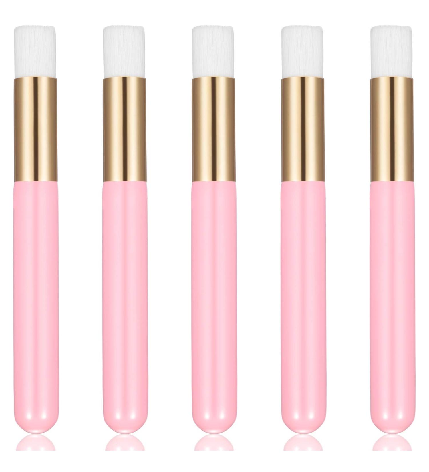 Lash Shampoo Brushes Set | Facial Cleansing & Blackhead Removing Tool | Pink Cleaning Brush Kit for Eyelashes & Pores - Buy Online on GoSupps.com