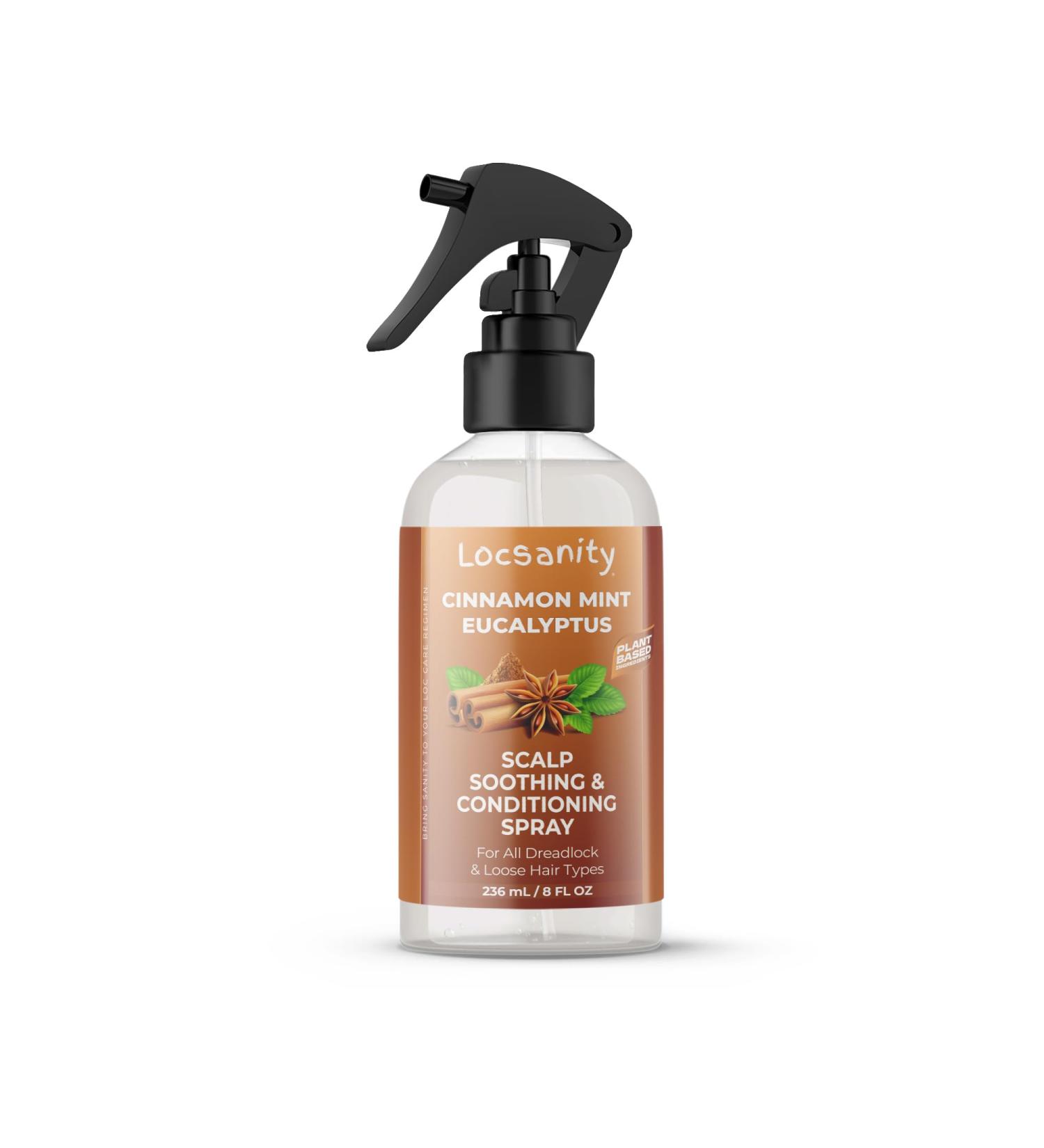 Locsanity Cinnamon Mint Eucalyptus Scalp Soothing Spray - Nourish & Refresh Your Hair | International Shipping Available - Buy Online on GoSupps.com