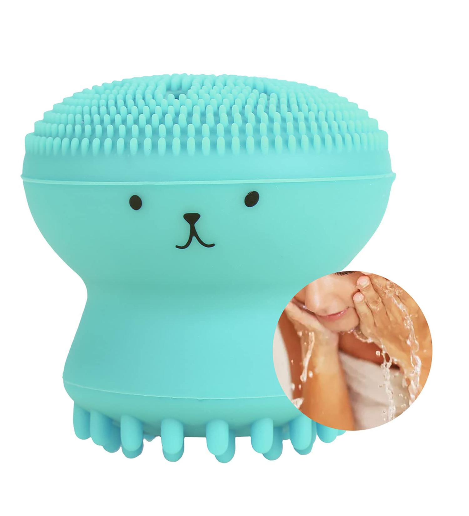 Buy Multifunction Face Scrubber - Green Facial Cleansing Brush for Home Use & Makeup Removal | International Shipping Available - Buy Online on GoSupps.com