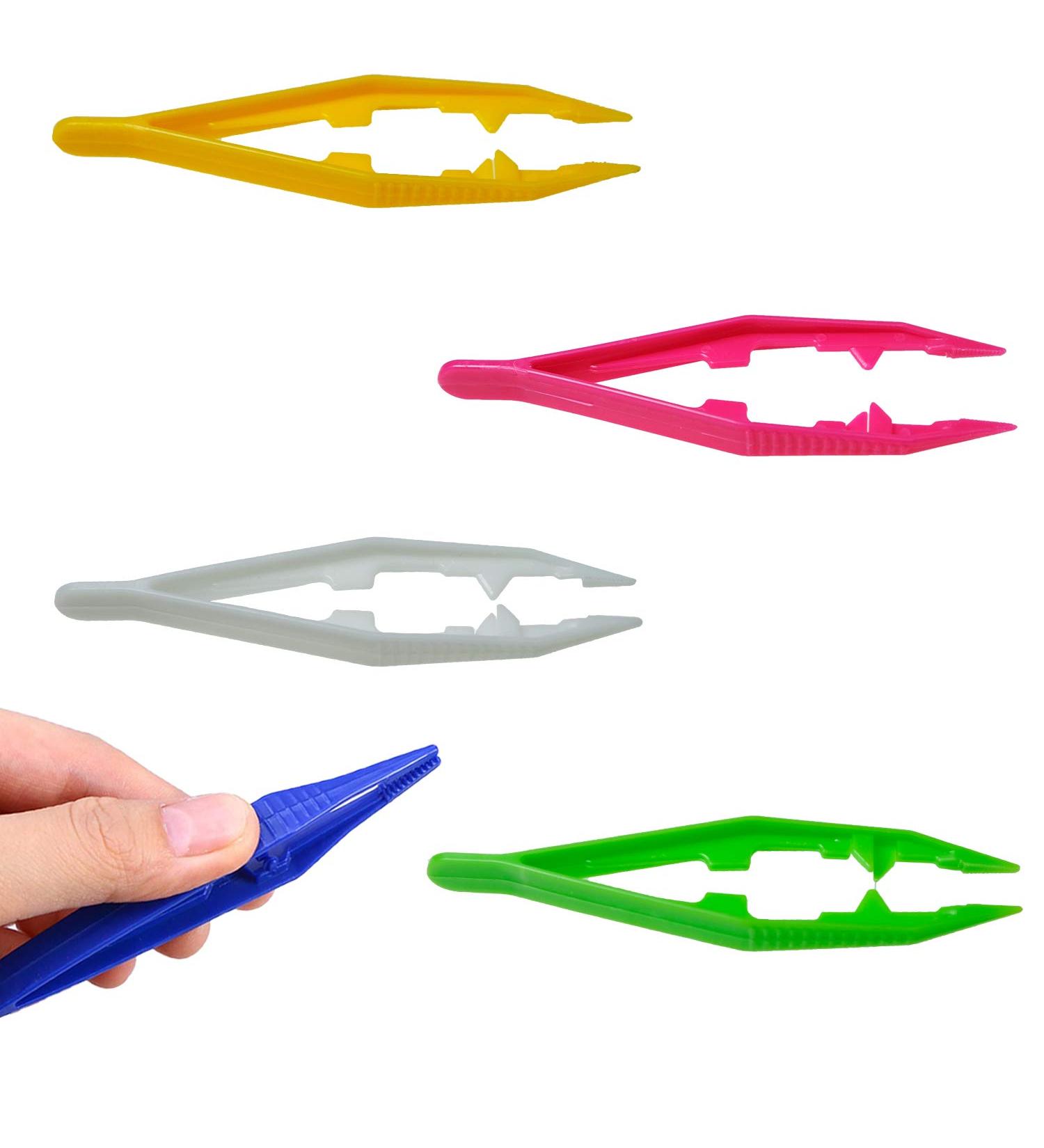 BEADNOVA Plastic Bead Tweezers - 5 Pcs Craft Tweezers for DIY Jewelry Making and Beading Projects - Buy Online on GoSupps.com