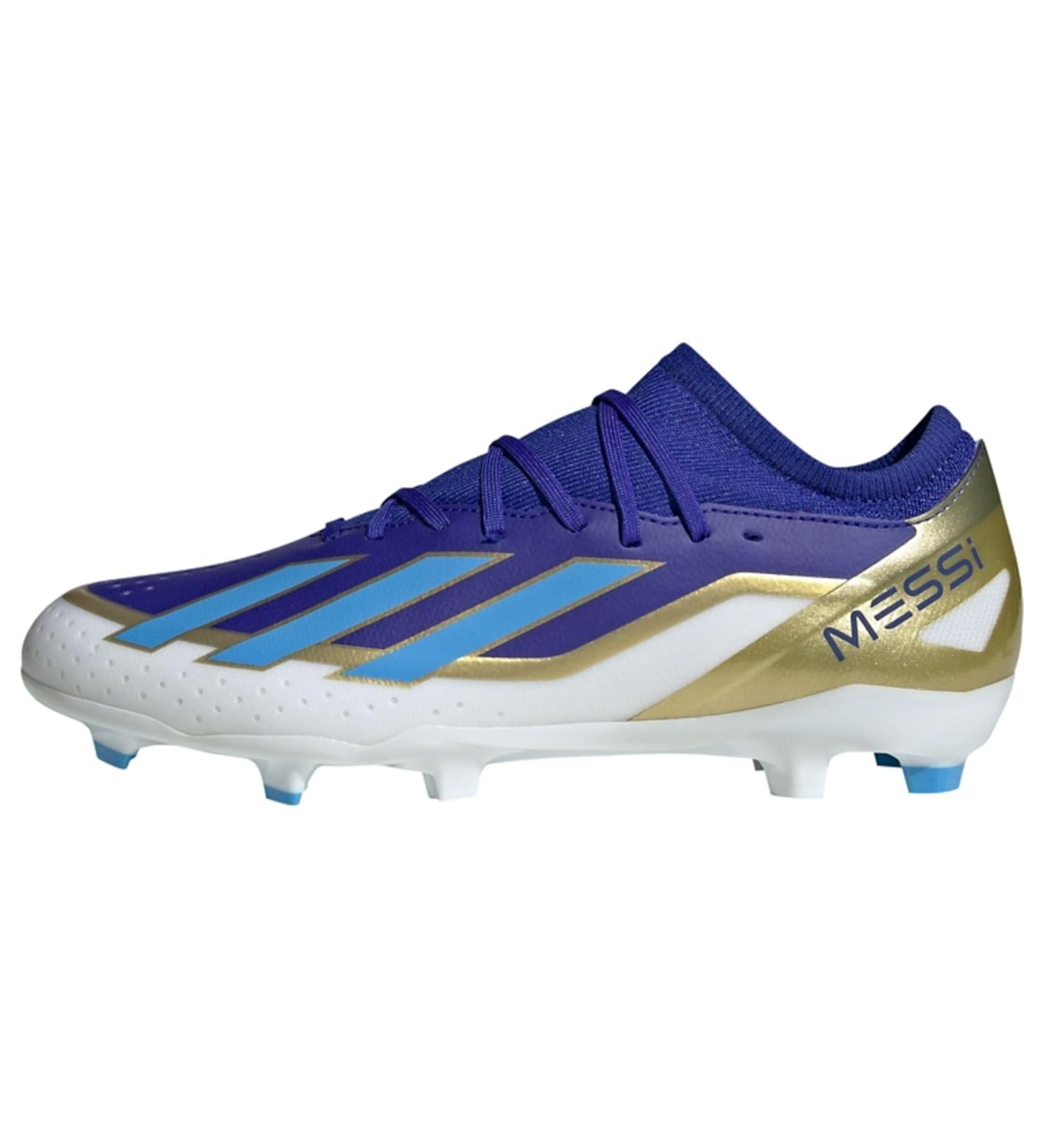Adidas Unisex X Crazyfast.3 FG Messi Sneakers - 41 1/3 EU - Lucid Blue Blue Burst Cloud White - International Shipping Available - Buy Online on GoSupps.com