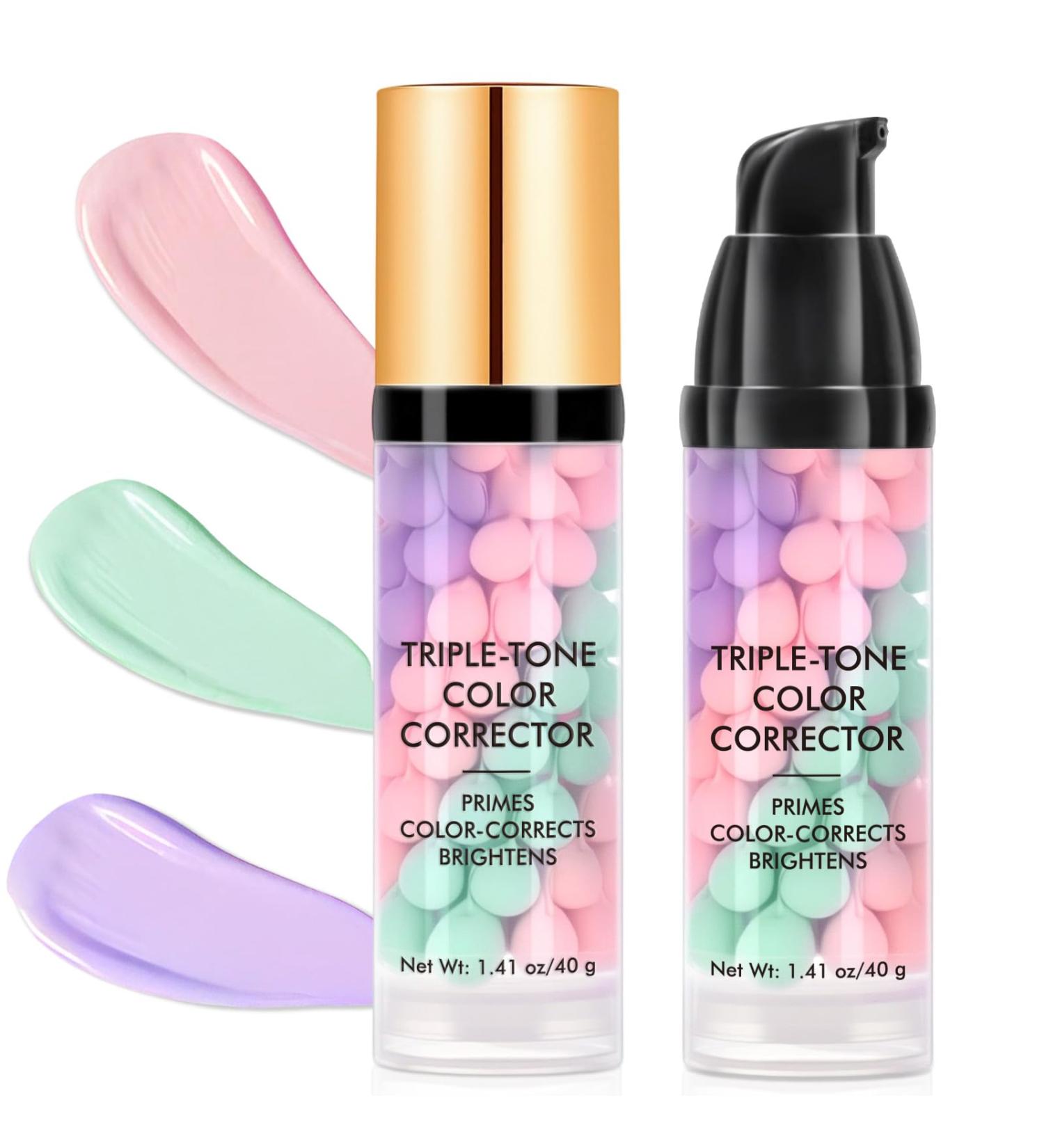 Abodies Primer makeup with broad spectrum SPF50+ skin color correction waterresistant and sweatproof tricolor sunscreen and concealer moisturizing makeup base multicolor2 pack of 2 Multicolor2 40 g 1er Pack - Buy Online on GoSupps.com