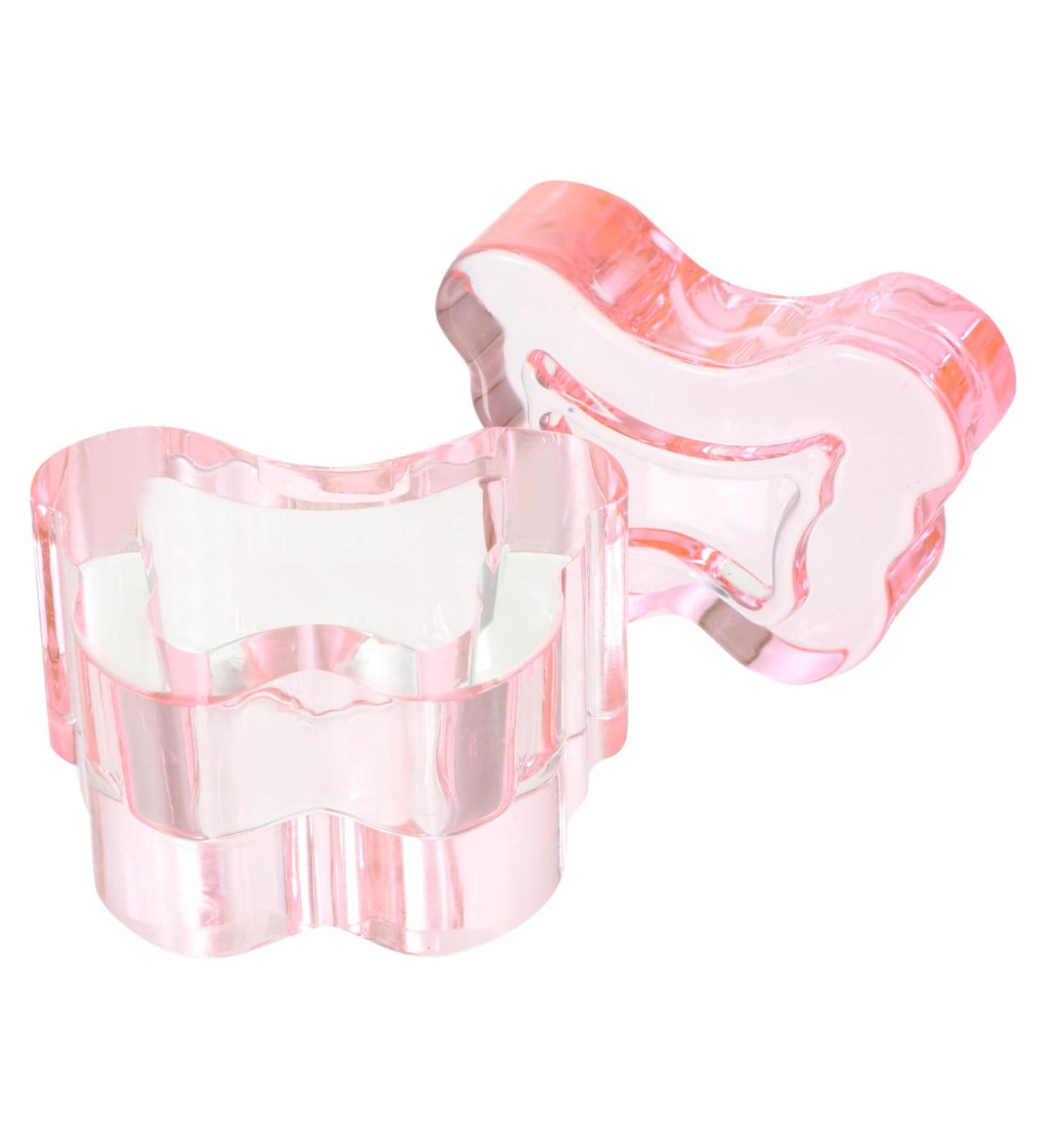 Beaupretty glass nail cups nail dish bowl Nail art Dish Manicure Nail Dish nail dish cups nail dish with lid nail art liquid holder multi-function manicure cup nail art cup crystal bowl major 7x5.6cm Pink - Buy Online on GoSupps.com