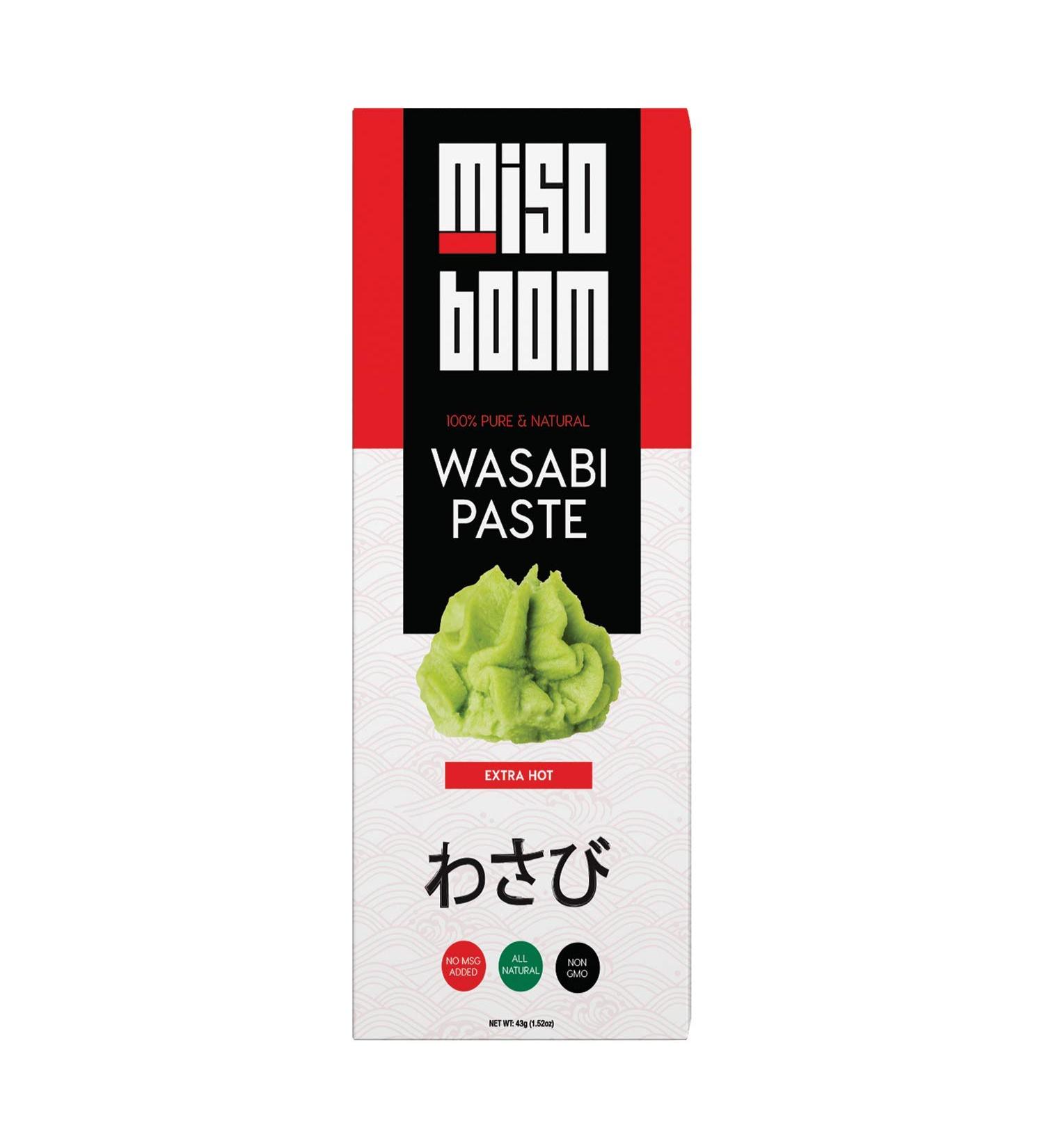 Authentic Japanese Wasabi Paste 1.5 oz - Premium Horseradish Sauce for Sushi - Fresh Root Paste in Tube - By MisoBoom - Buy Online on GoSupps.com