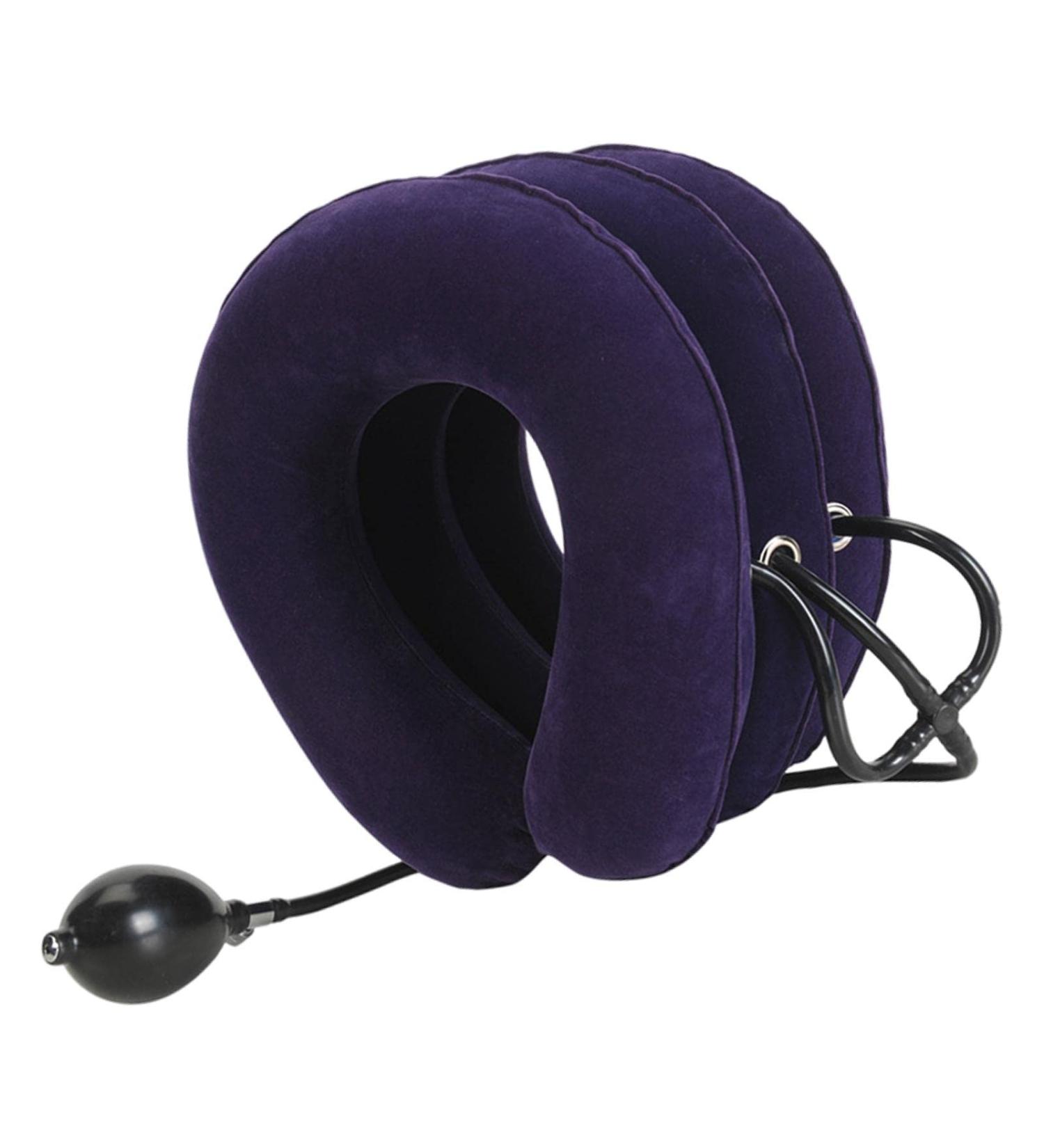 Harayaa Inflatable Neck Traction Device - Breathable Neck Support Pillow for Pain Relief | Shop Internationally - Buy Online on GoSupps.com