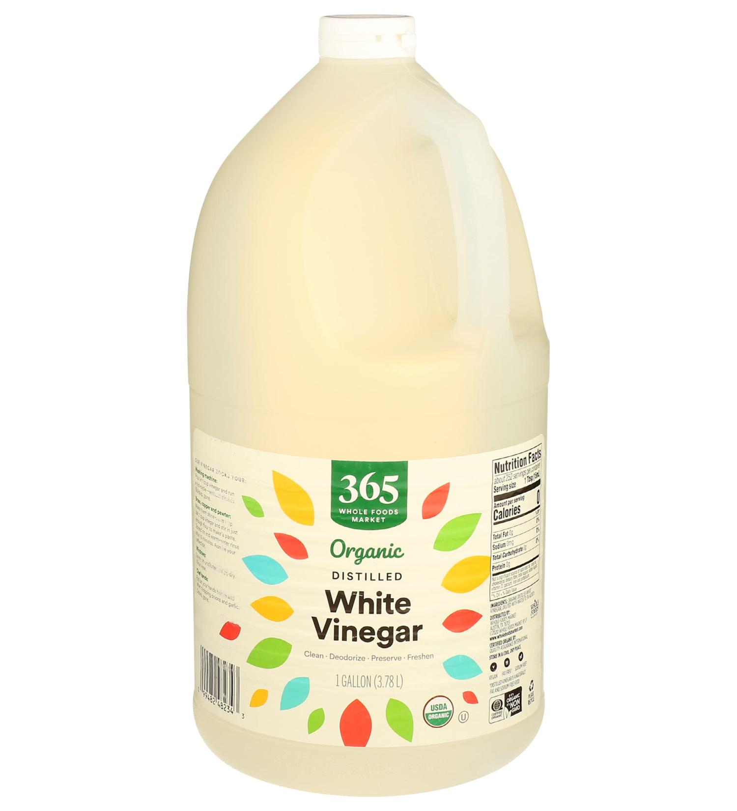 365 by Whole Foods Market Organic Distilled White Vinegar - 1 Gallon - Buy Online on GoSupps.com