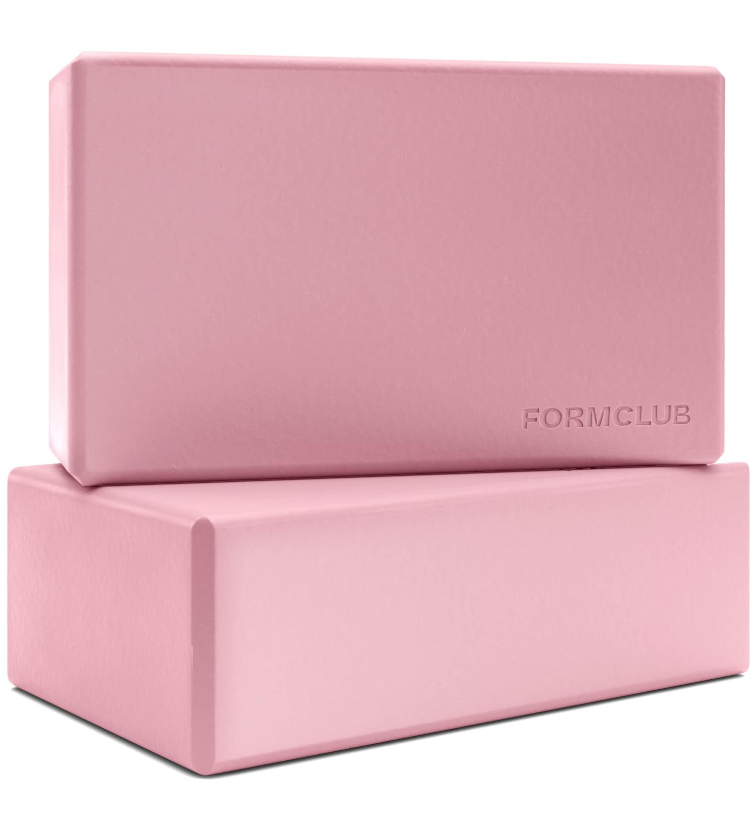 High Density Foam Yoga Blocks 2 Pack - Non-slip & Lightweight for Flexibility, Balance & Strength - Yoga Accessories for Women - Buy Online on GoSupps.com