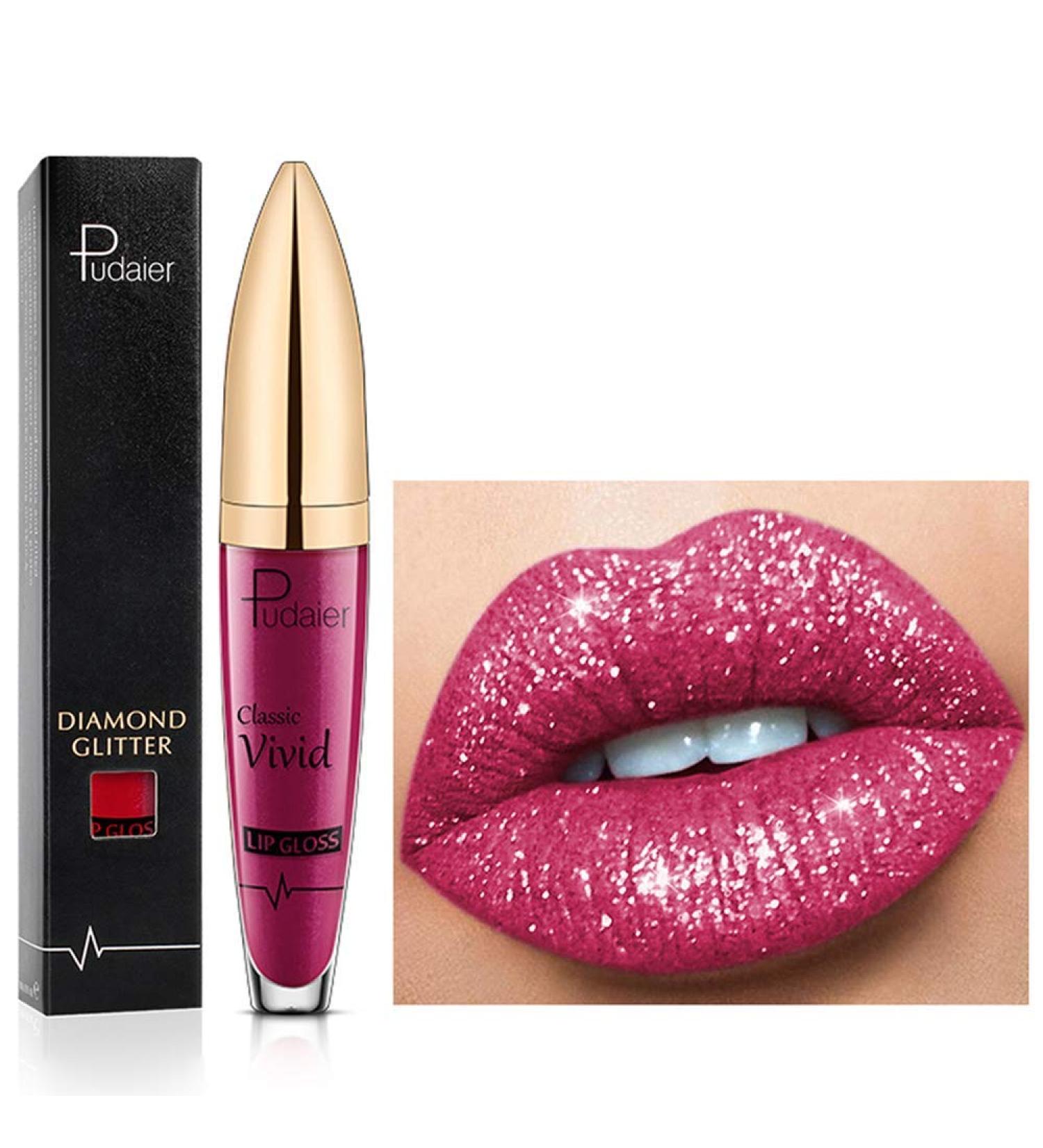 18 Colors Long-Lasting Diamond Lipstick & 3D Shining Stars Gloss - Waterproof Metallic Lip Gloss | Shop Now! - Buy Online on GoSupps.com
