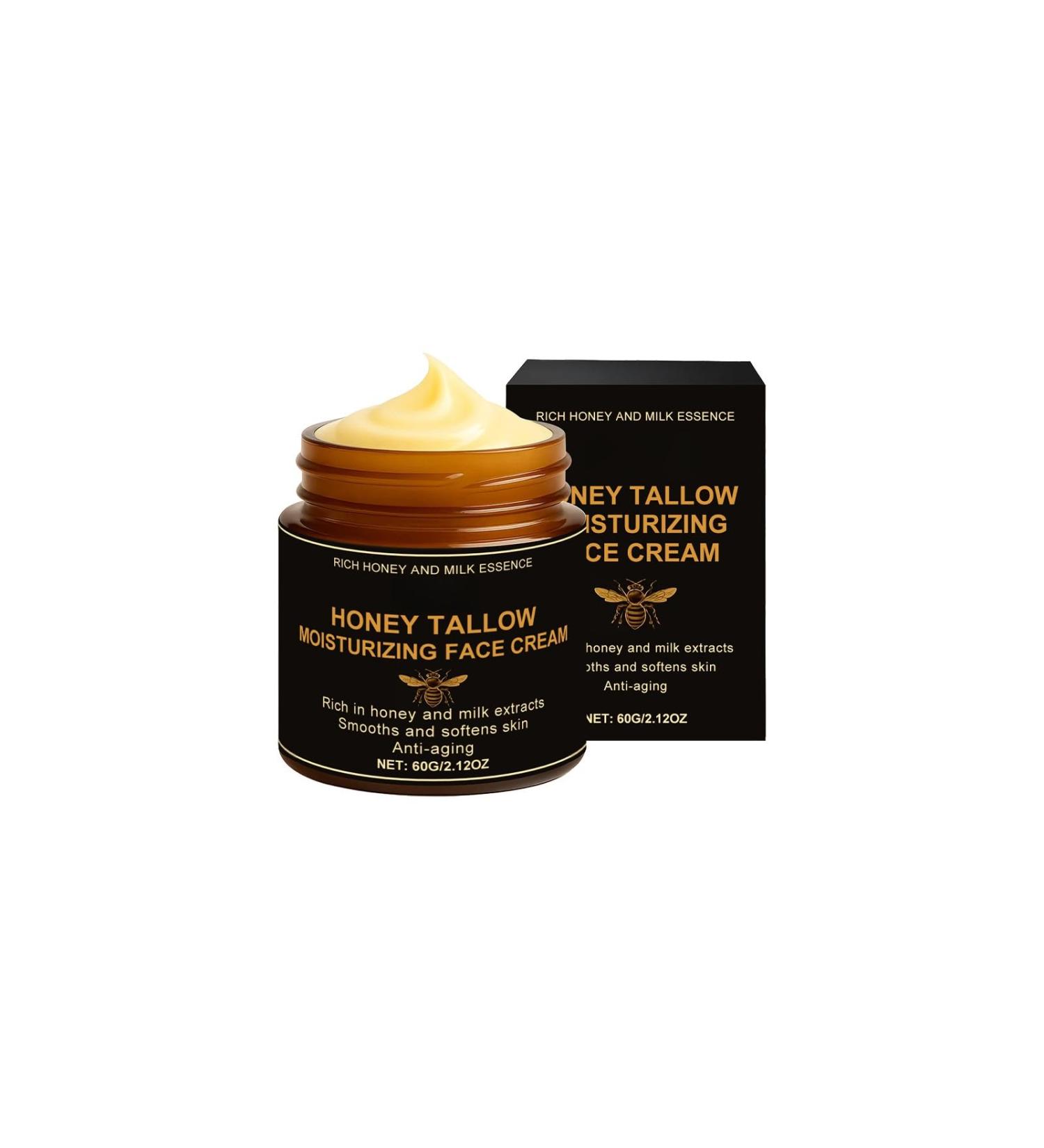 rabuu Honey Tallow Face Cream - Deep Hydration Nourishing Dry Skin Repair Fast Absorbing Daily Moisturizer For Soft Skin Care - Buy Online on GoSupps.com