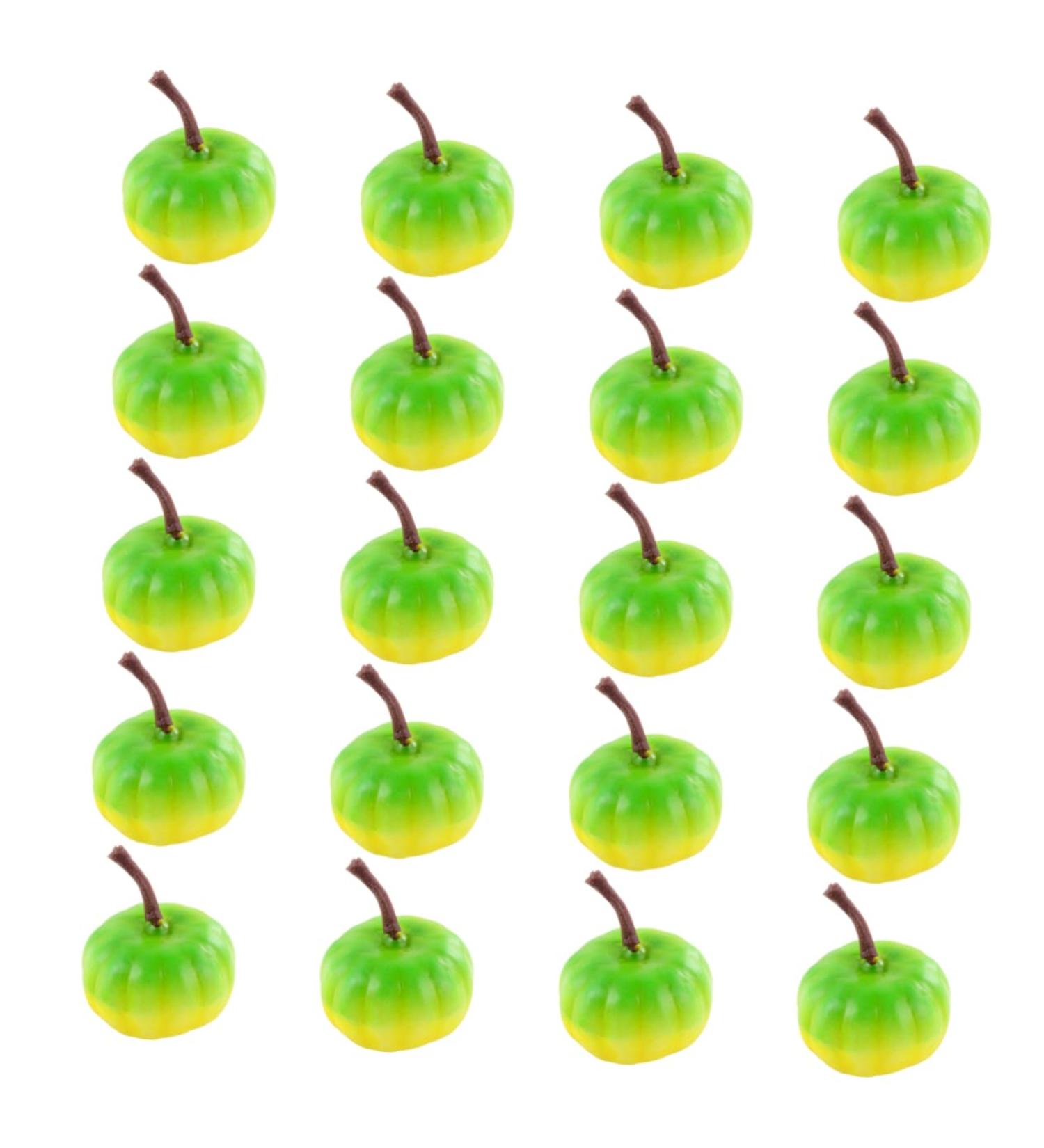 DECHOUS 20pcs Simulated Mini Pumpkin Model Manual Foam Green 2.2X3.4CM - Buy Online on GoSupps.com