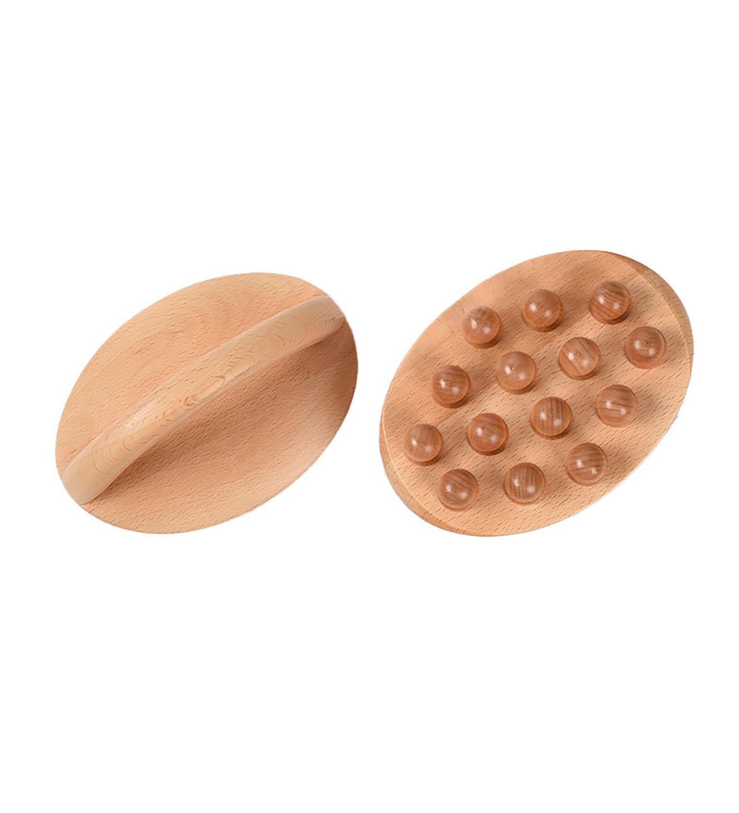 Felenny Wooden Massage Brush | Lymphatic Drainage & Anti-Cellulite Body Shaping Tool - Buy Online on GoSupps.com