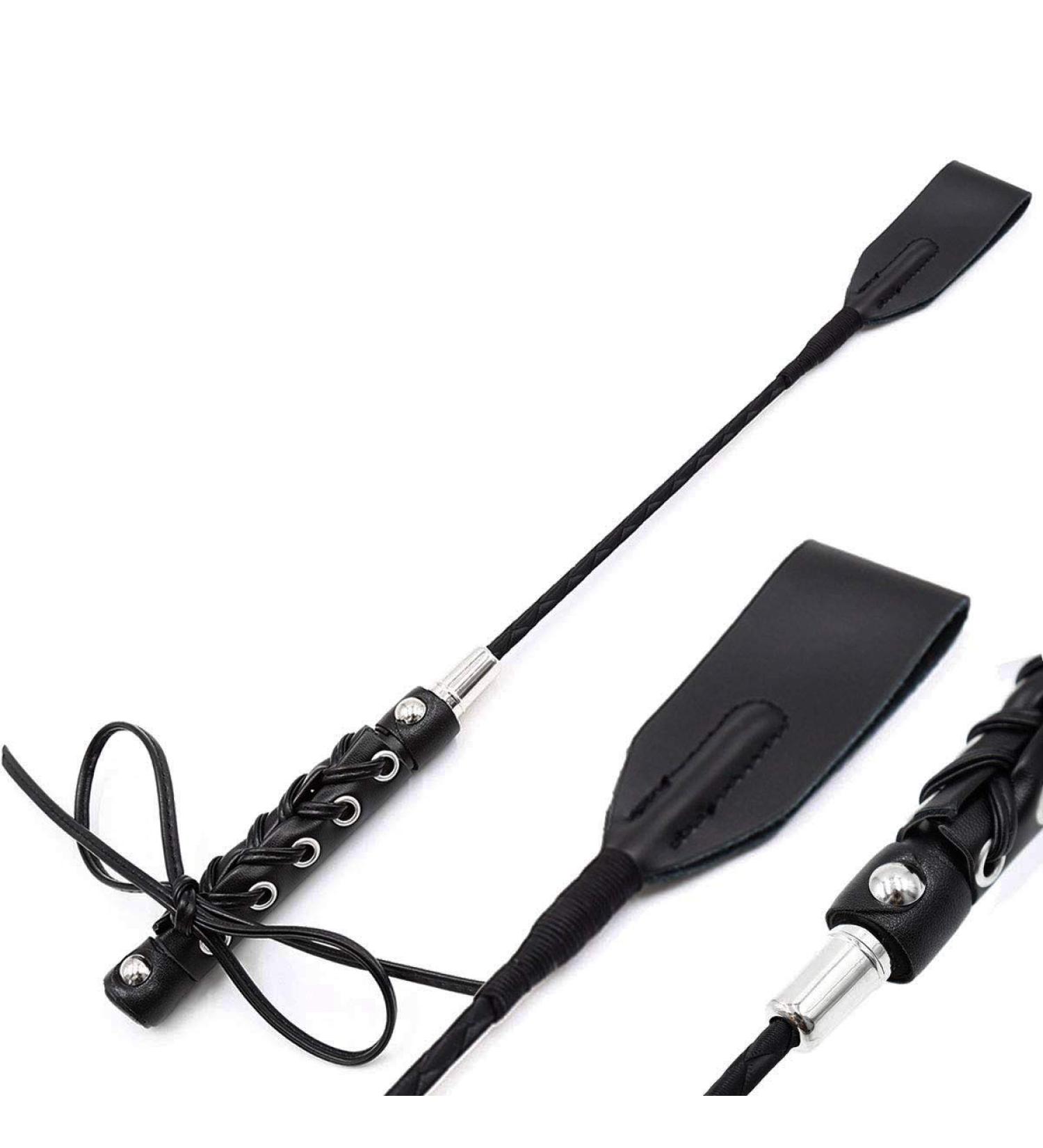 Premium Leather Riding Crop with Braided Handle | High Quality Equestrian Horse Crop - Buy Online on GoSupps.com