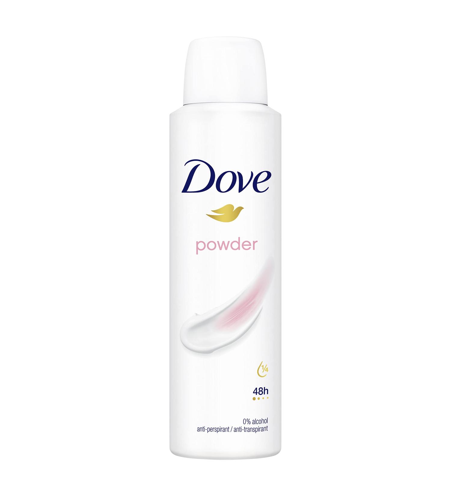 Dove Powder Anti-perspirant Deodorant Spray pack of 6 with moisturising cream for 48 hours of protection 150 ml Powder 150 ml (Pack of 6) - Buy Online on GoSupps.com