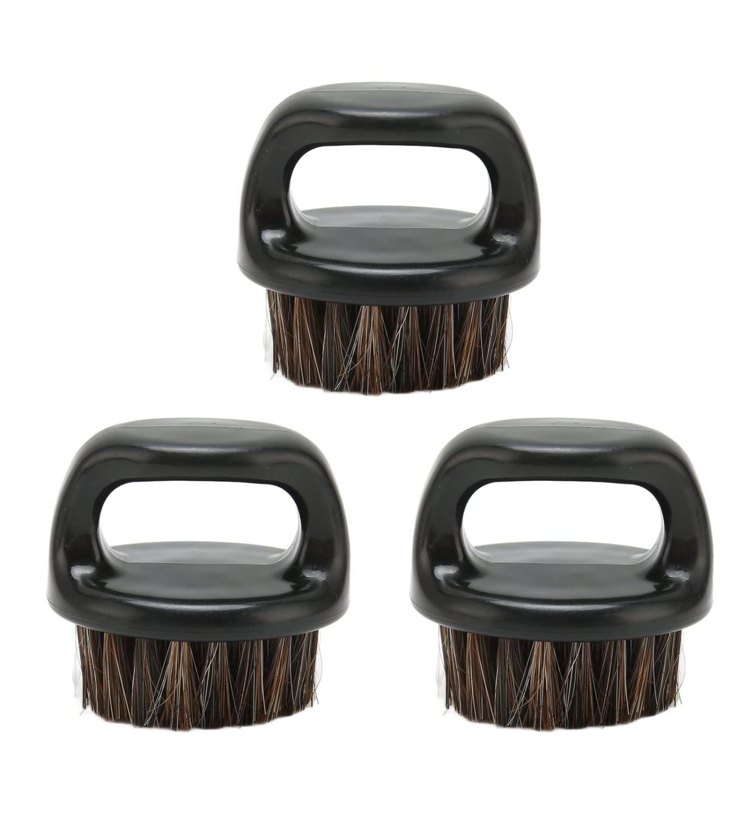3-Part Beard Brush for Men - Ridge-Free Round Handle Practical Shaving & Facial Bar Cleaner Perfect Father's Day Gift - Buy Online on GoSupps.com