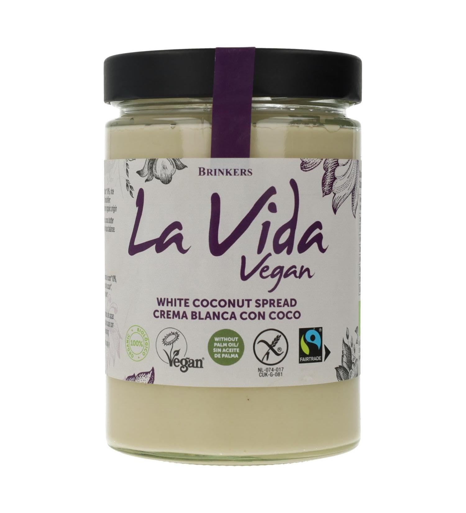 Crema Blanca con Coco Bio 600g La Vida Vegan - Buy Online on GoSupps.com