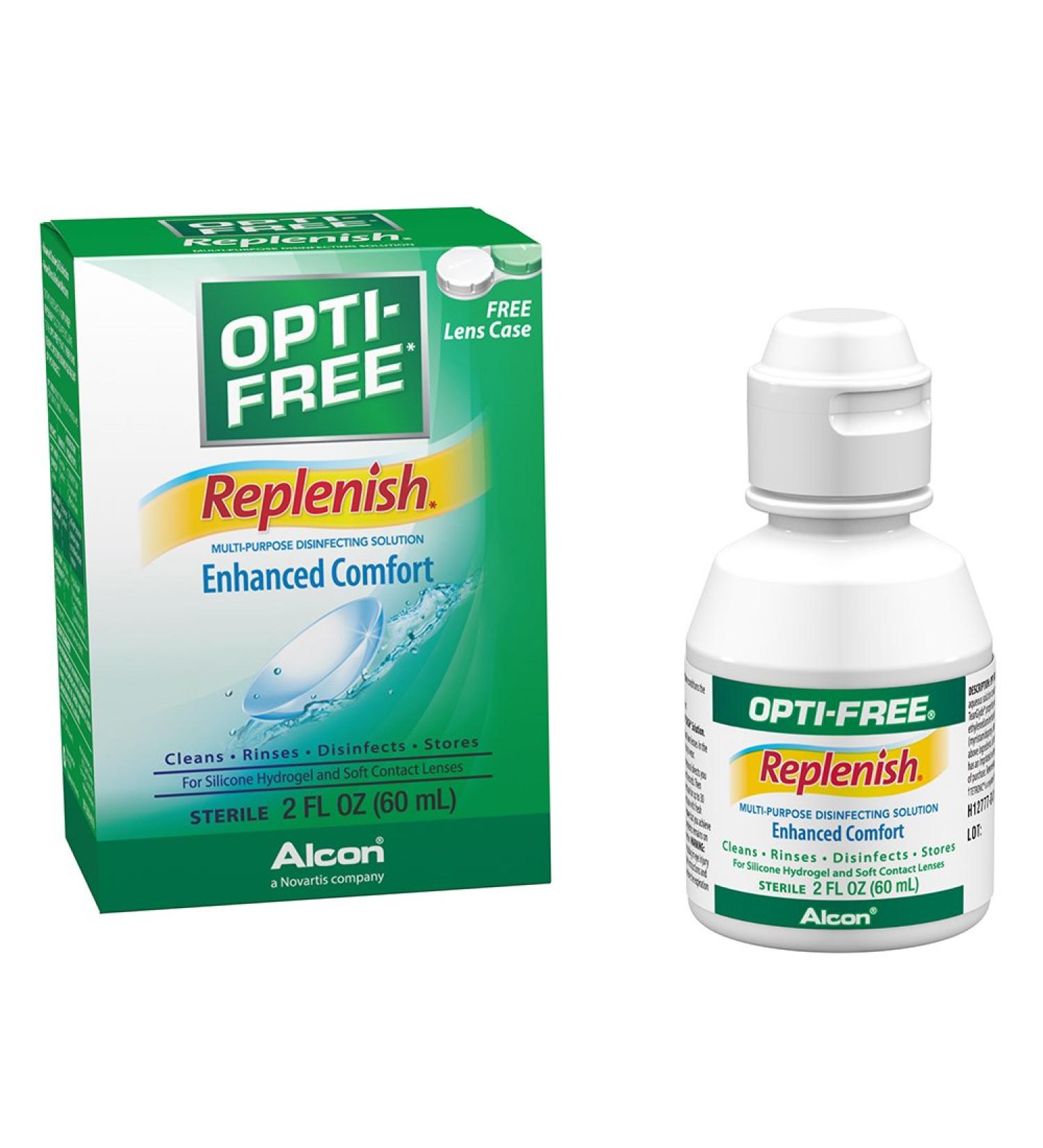 Opti-Free Replenish Multi-Purpose Contact Lens Solution 2 oz (Pack of 6) - Buy Online on GoSupps.com
