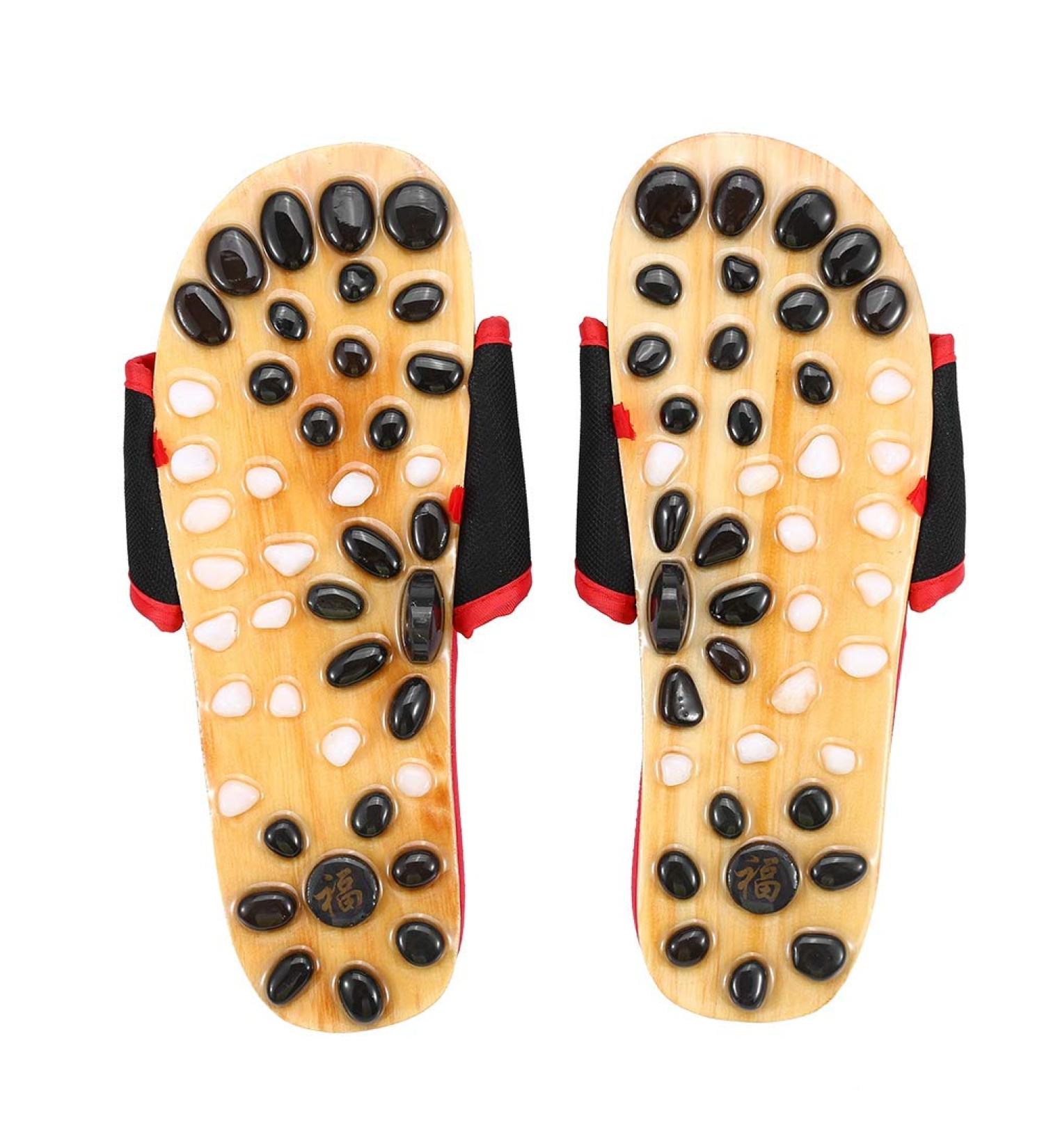 Shop Verdant Touch Reflexology Foot Massage Slippers - Acupuncture Health Care Shoes in Red Size 38 for Ultimate Comfort - Buy Online on GoSupps.com