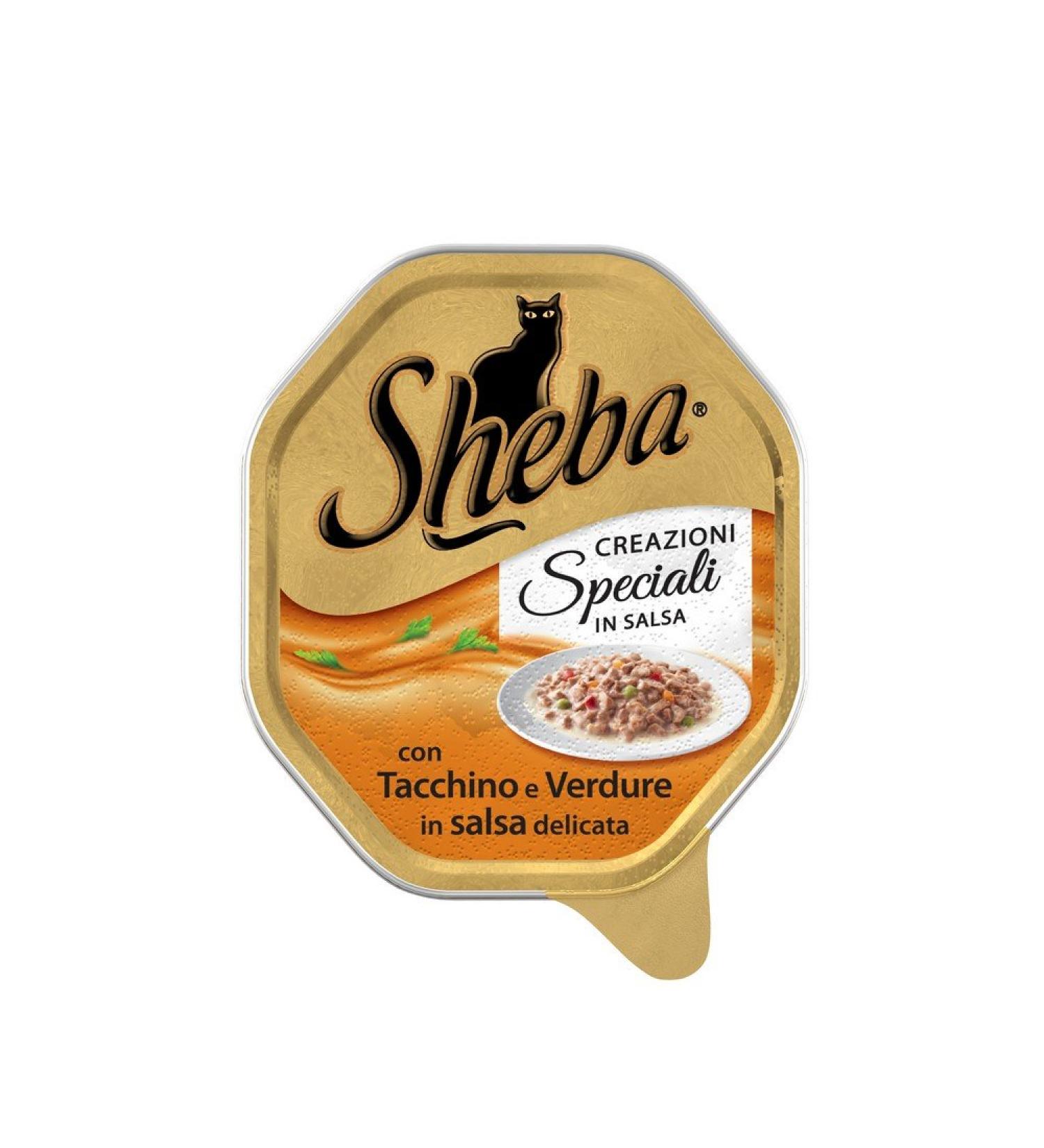 SHEBA Creazioni speciali con tacchino e verdure in delicata salsa 85gr