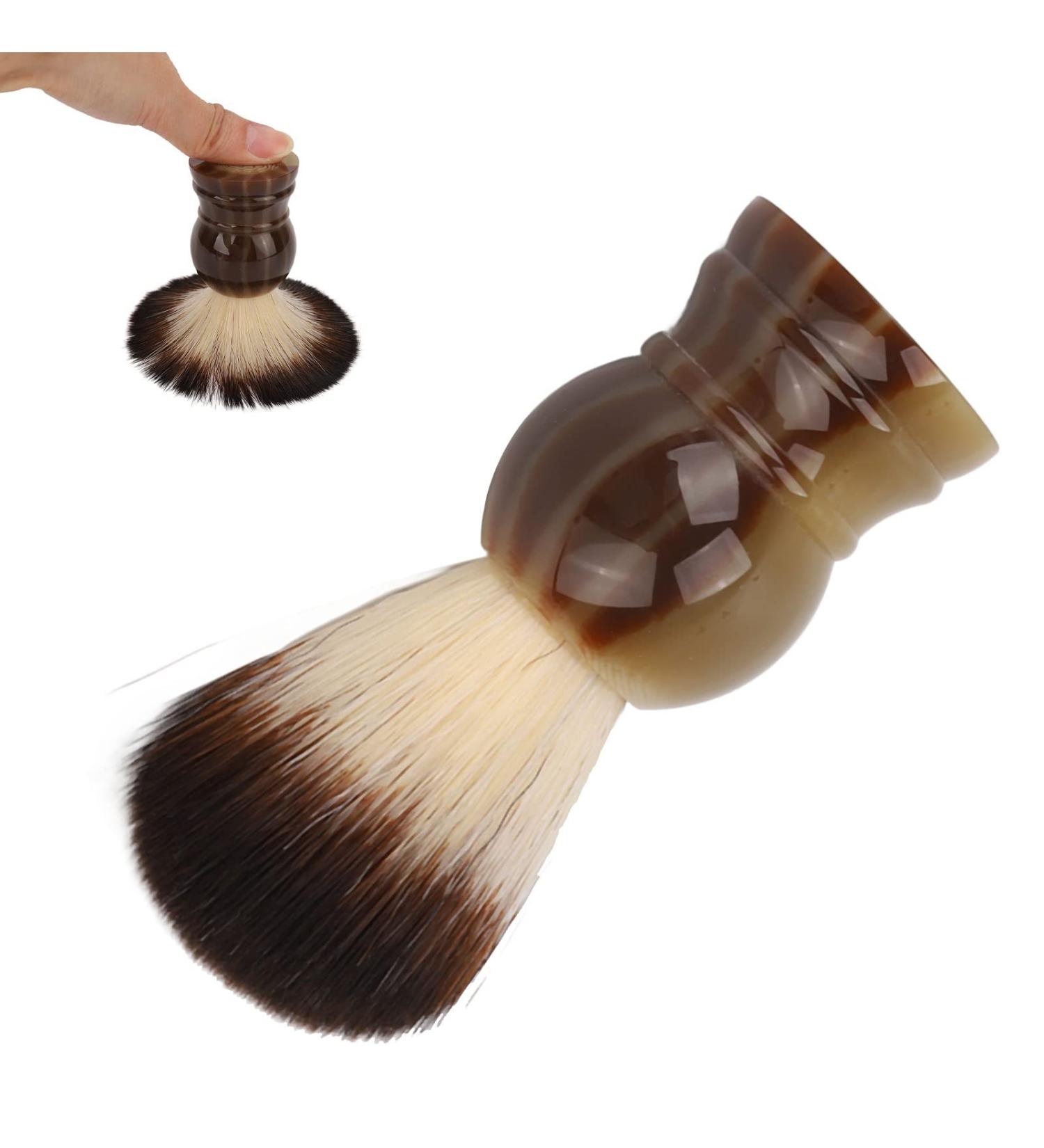 Quick Drying Hair Shaving Brush with Curved Handle - Easy to Clean Barber Tool for Perfect Shaves - Buy Online on GoSupps.com