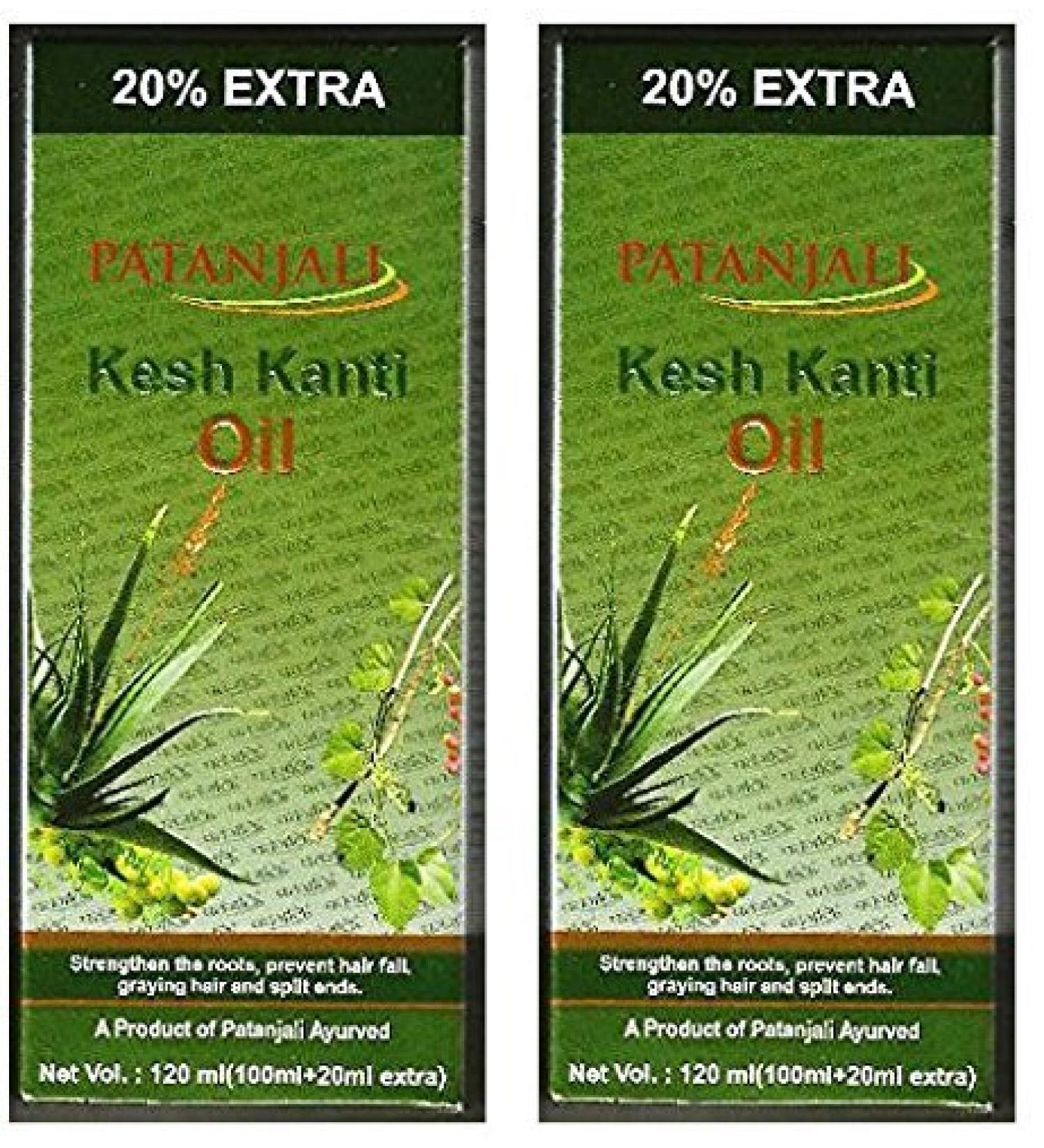 2 x Patanjali Kesh Kanti Hair Oil 100ml by Patanjali