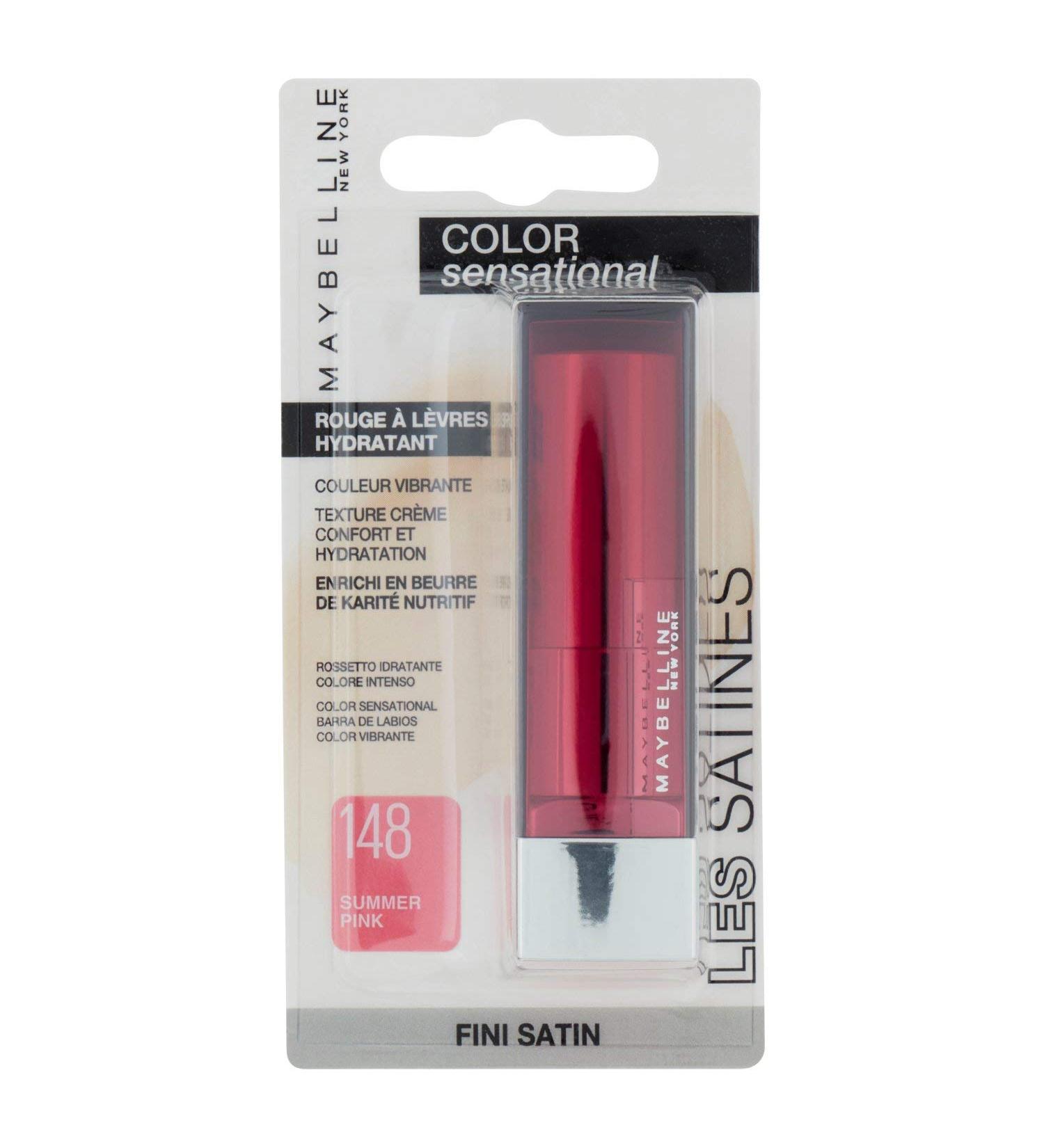 Maybelline Newyork Color Sensational Lipstick 148 Summer Pink - Buy Online on GoSupps.com