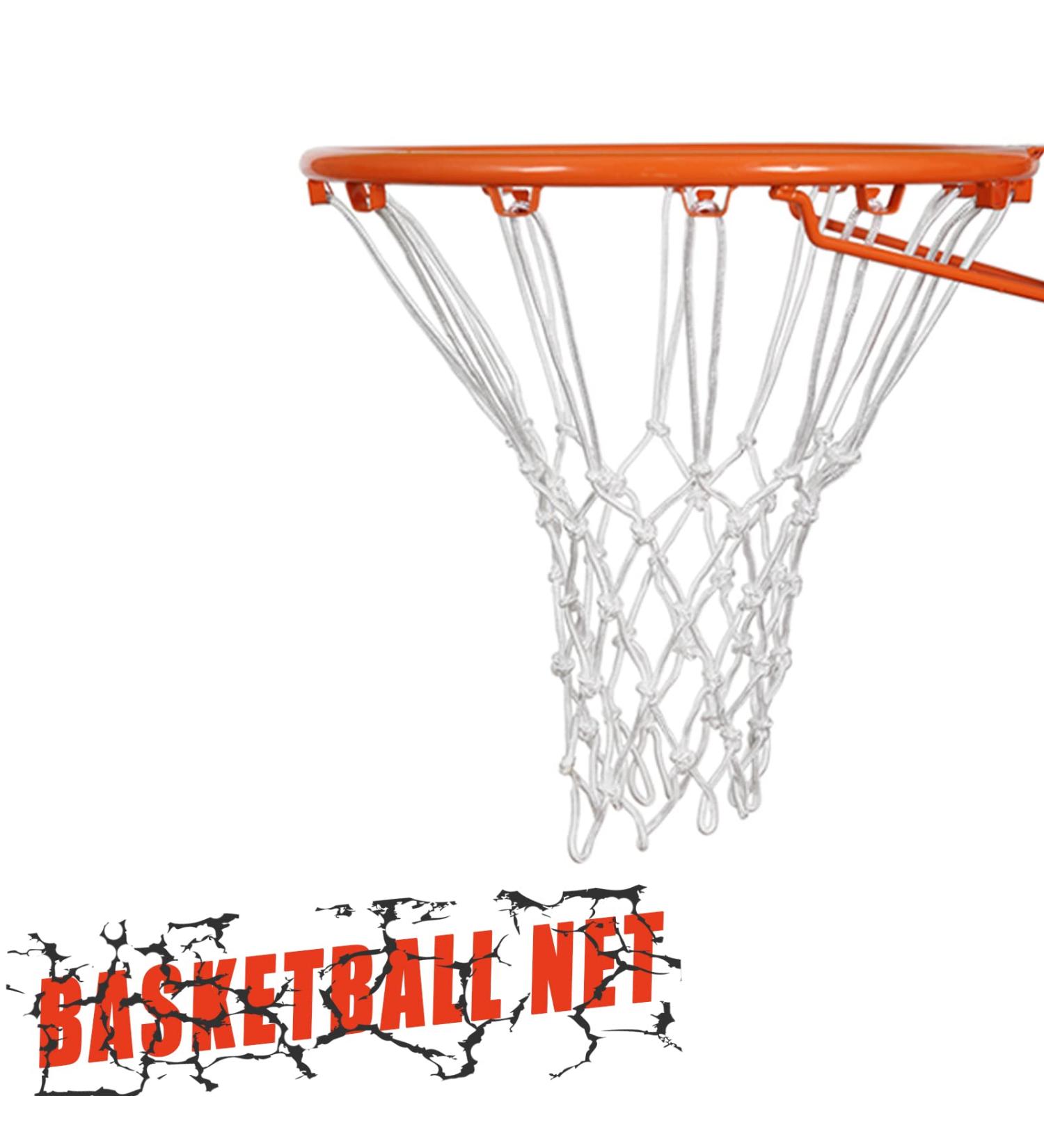 Outdoor Basketball Net - All Weather Anti Whip White Net - Fits Standard 12 Loops Rim - 20 Inches - Buy Online on GoSupps.com