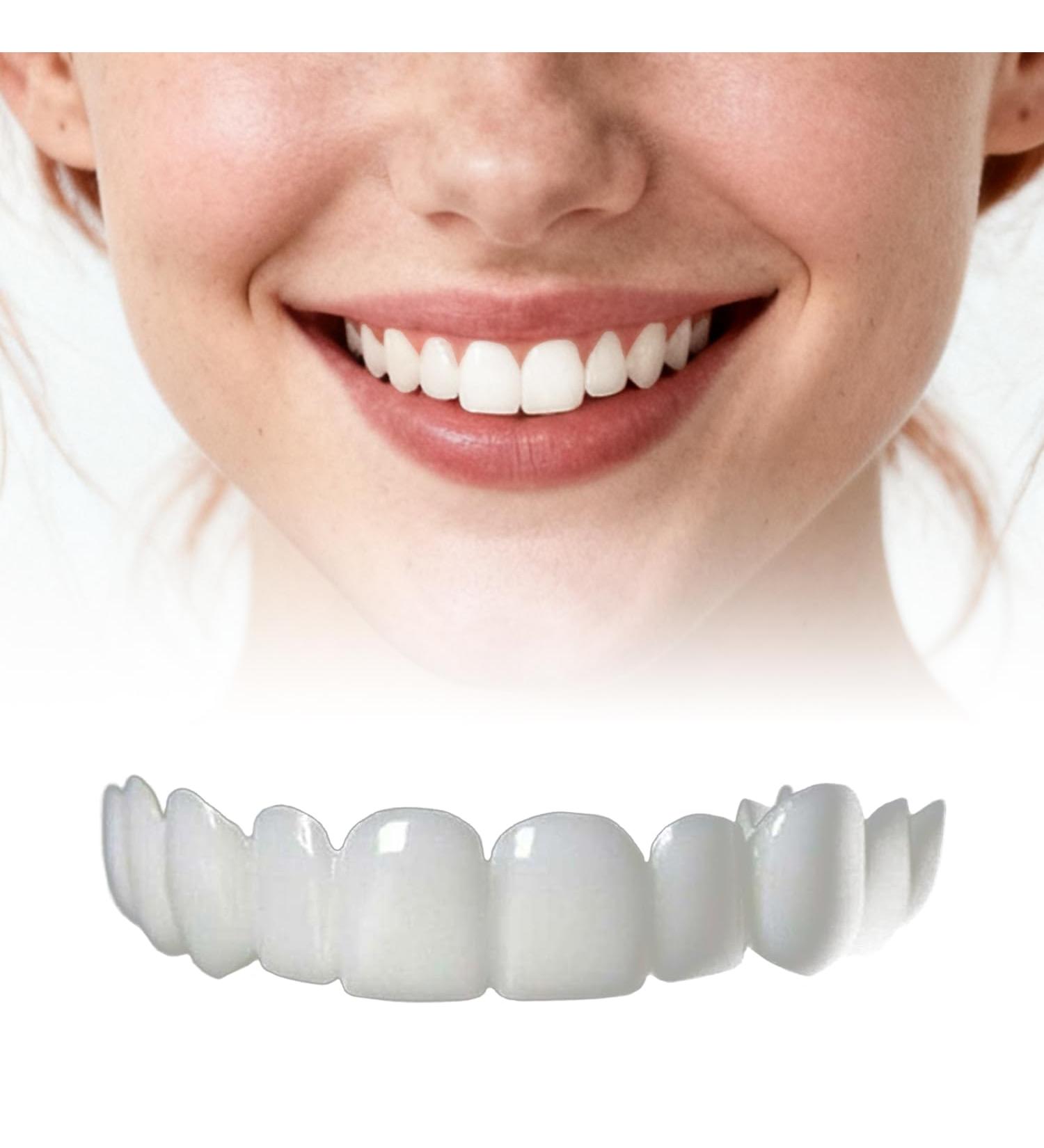 2 Pairs Beautiful Smile Top and Bottom Temporarily Adjustable for Men and Women.(White) - Buy Online on GoSupps.com